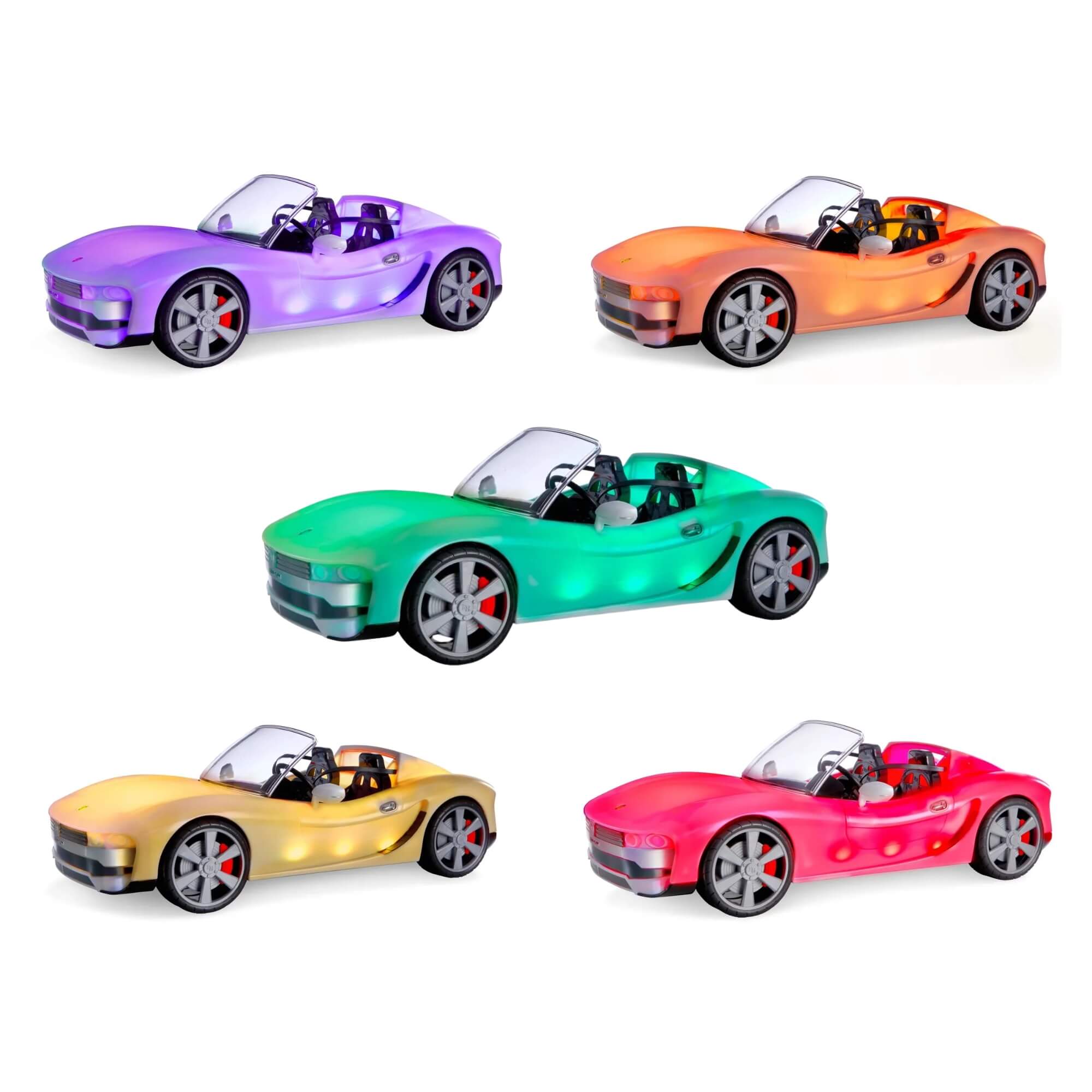 COMP Carro Rainbow High Muda de Cor + Boneca Rainbow High Fashion Core Daria Roselyn MGA