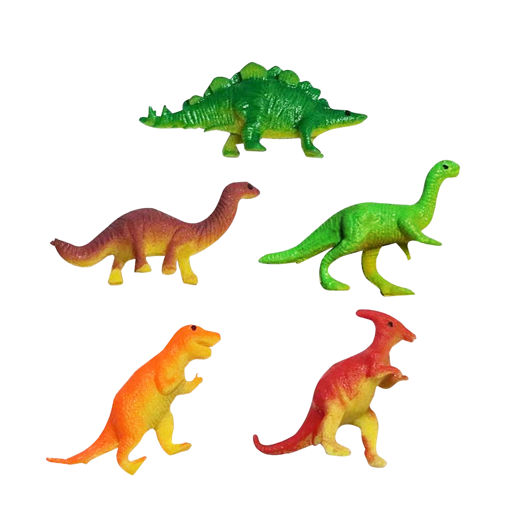 COMP Kit 12 Brinquedos Infantis Dinossauro Sortidos Lembrancinha de Festa Presente Polibrinq