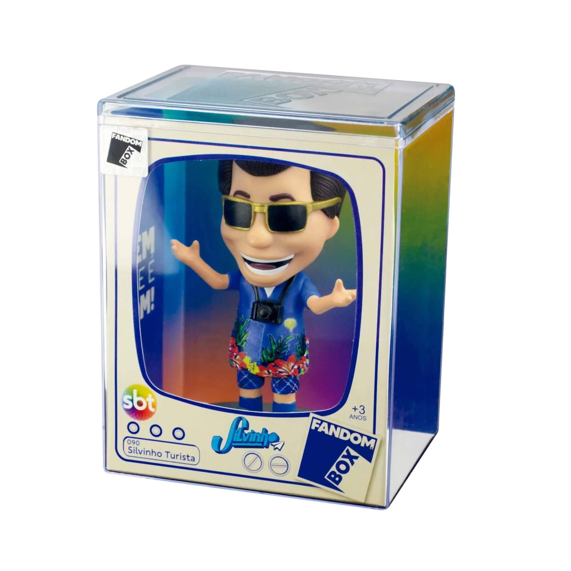 COMP Coleção Fandom Box Silvinho Turista + Silvinho Dourado + Silvio Santos Silvinho Lider