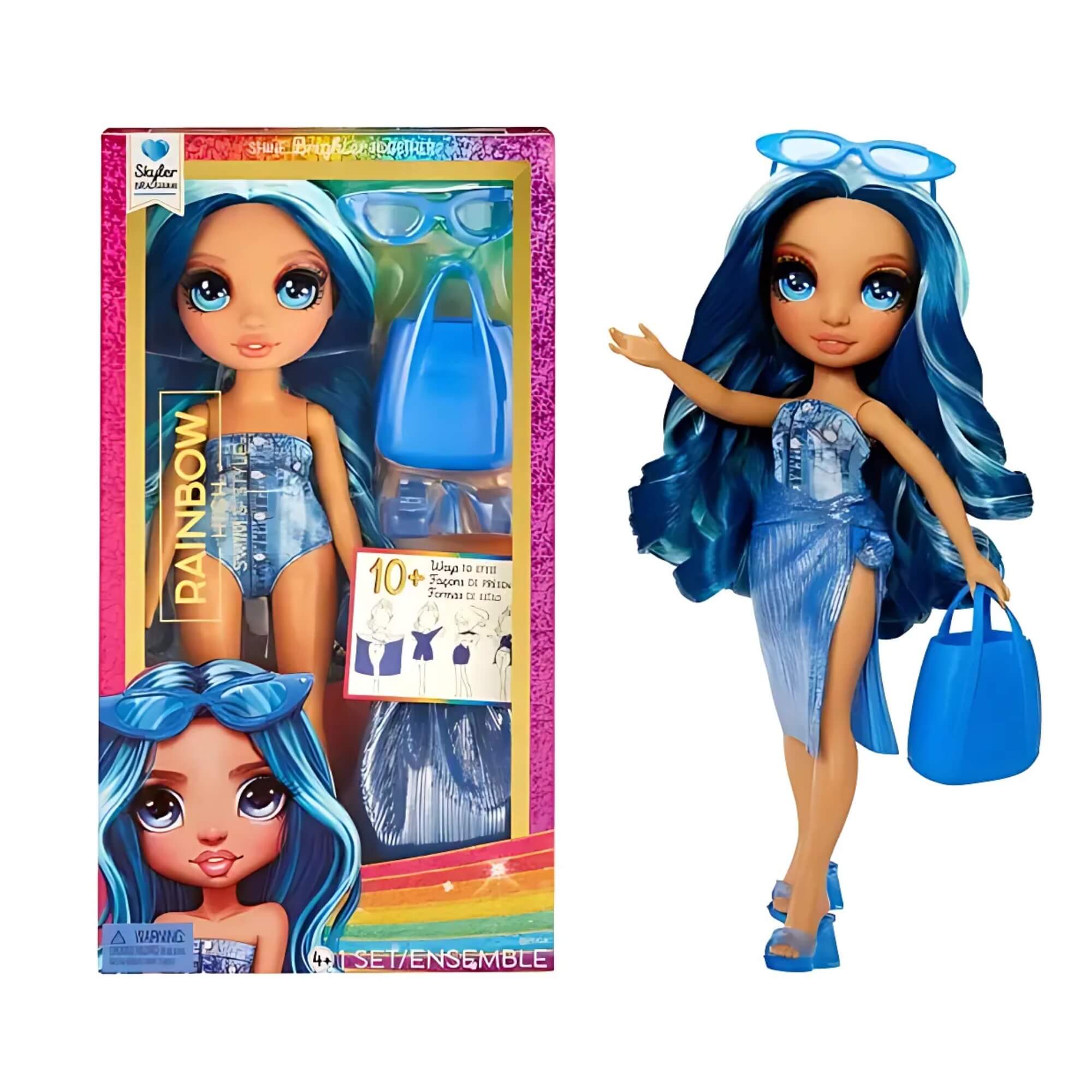 COMP Boneca Rainbow High Swim & Style MGA Modelos:Skyler