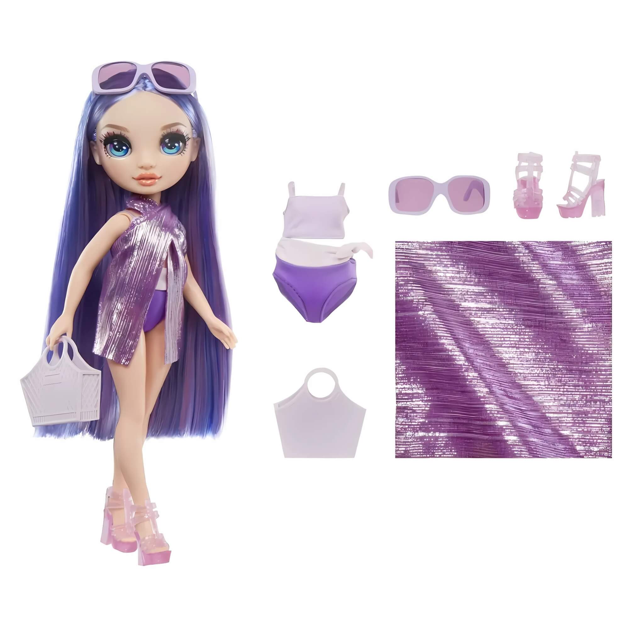 COMP Boneca Rainbow High Swim & Style MGA Modelos:Violet