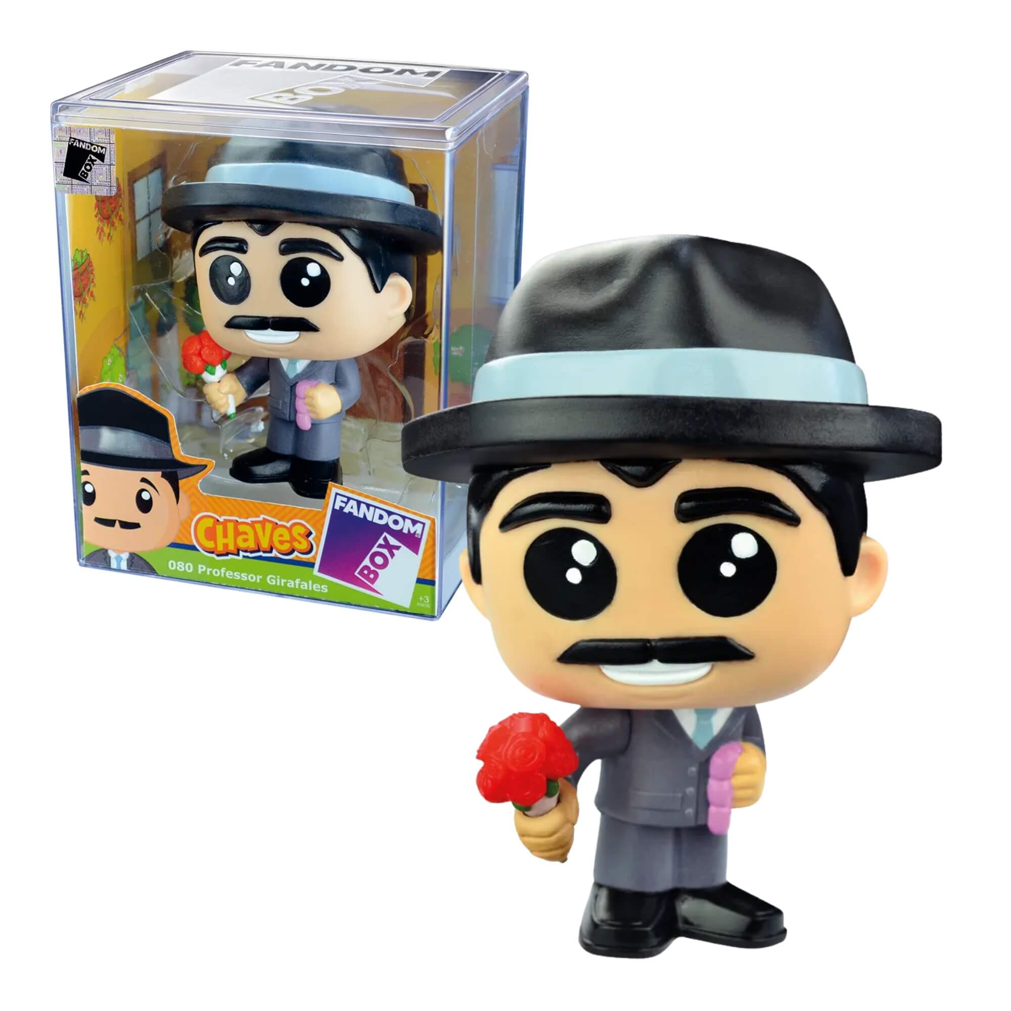 Fandom Box Professor Girafales - Chaves - Boneco Colecionável Vinil Atóxico Lider - 3495