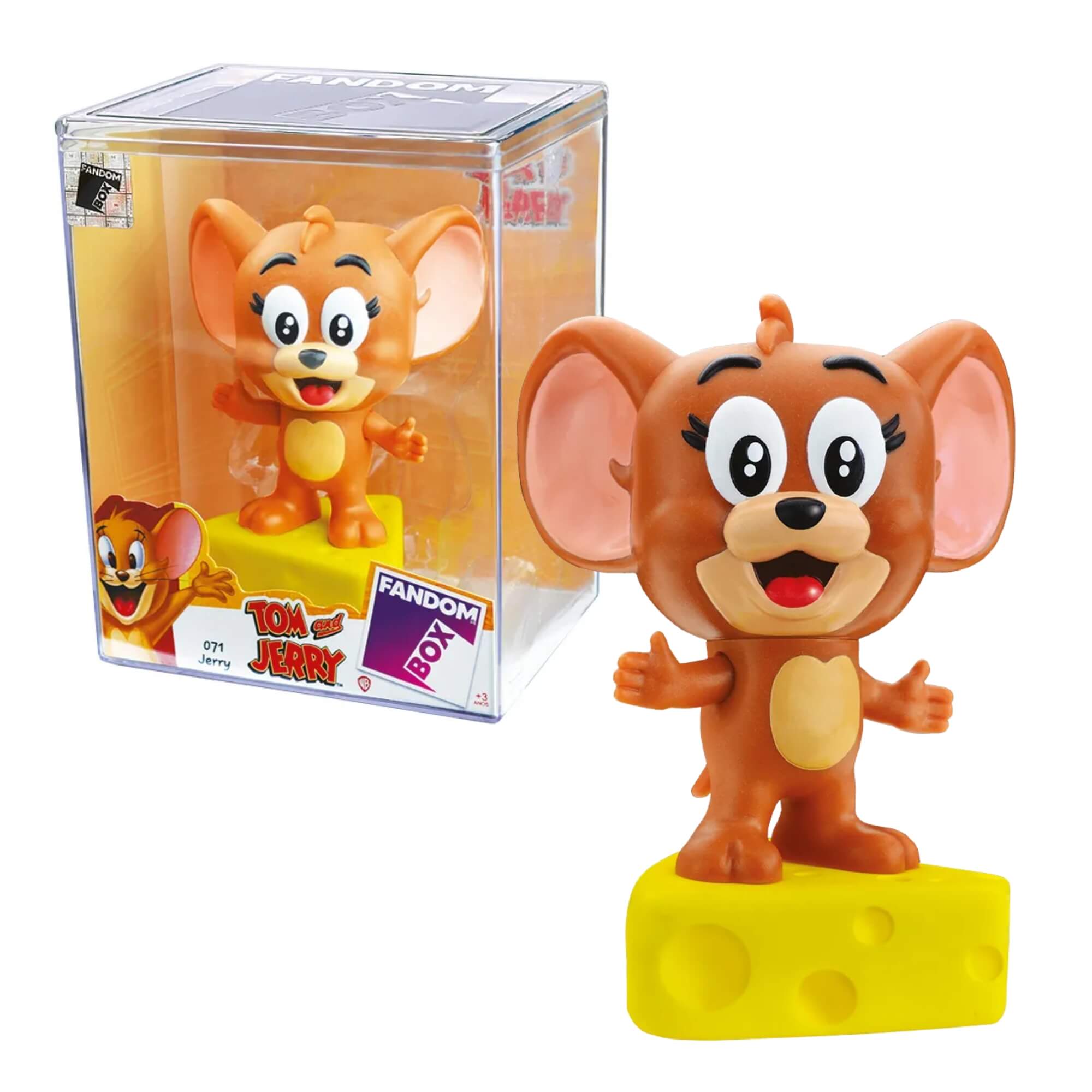 Fandom Box Jerry - Tom e Jerry - Boneco Colecionável Material Vinil Atóxico Lider - 3476