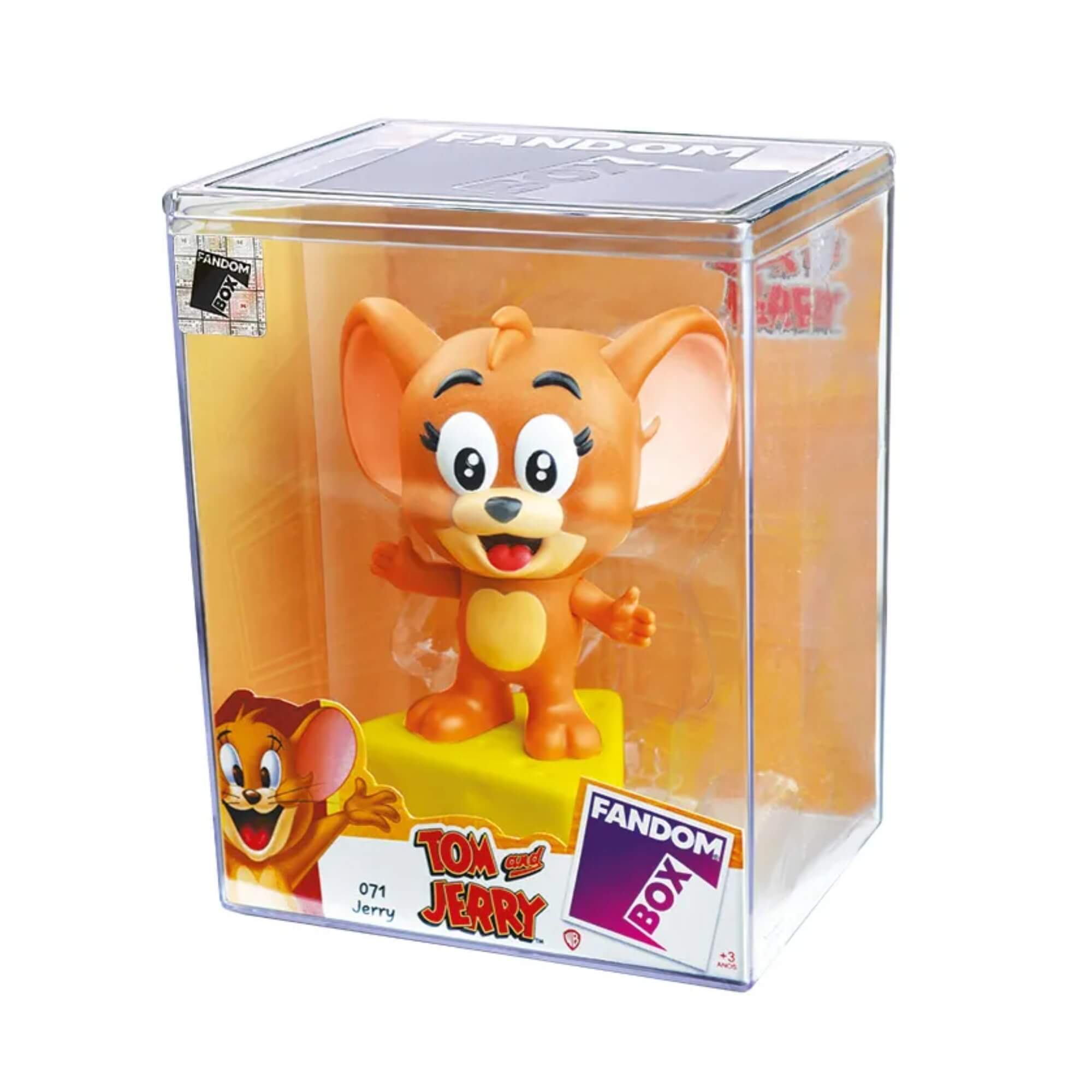 Fandom Box Jerry - Tom e Jerry - Boneco Colecionável Material Vinil Atóxico Lider - 3476