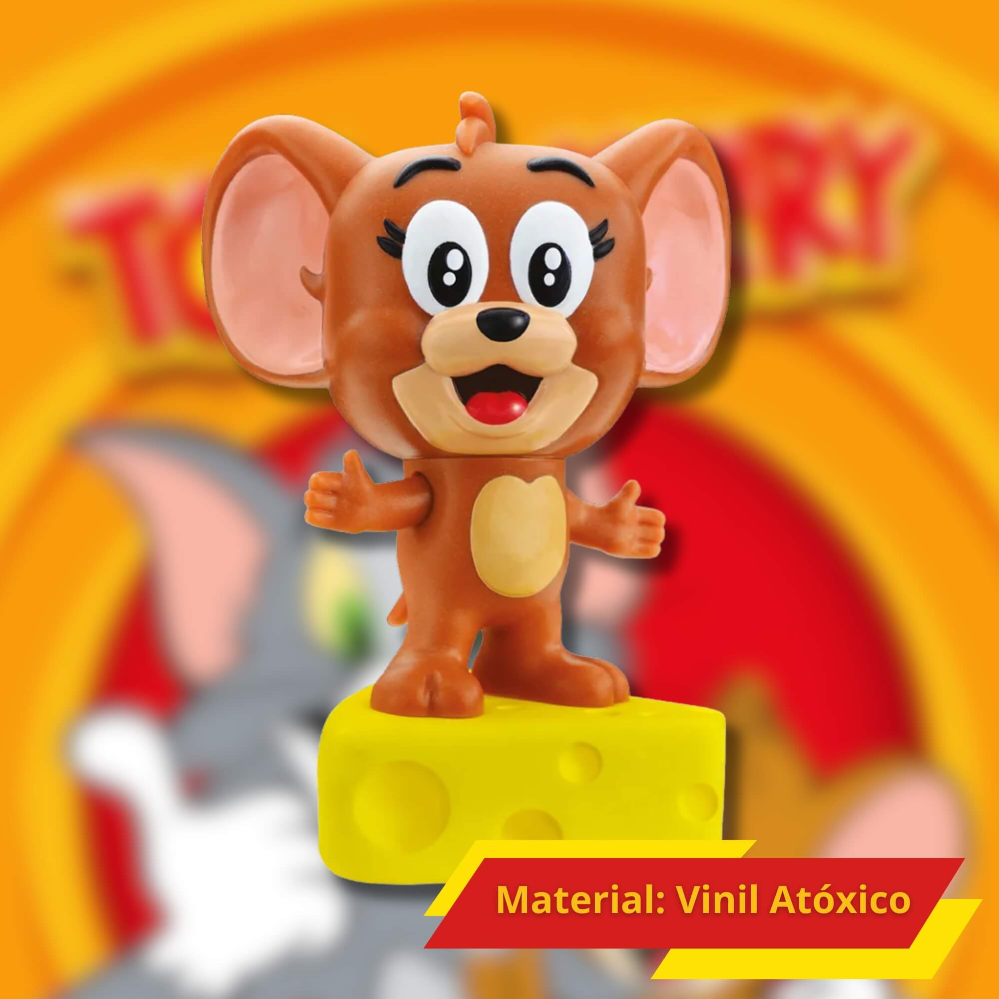 Fandom Box Jerry - Tom e Jerry - Boneco Colecionável Material Vinil Atóxico Lider - 3476