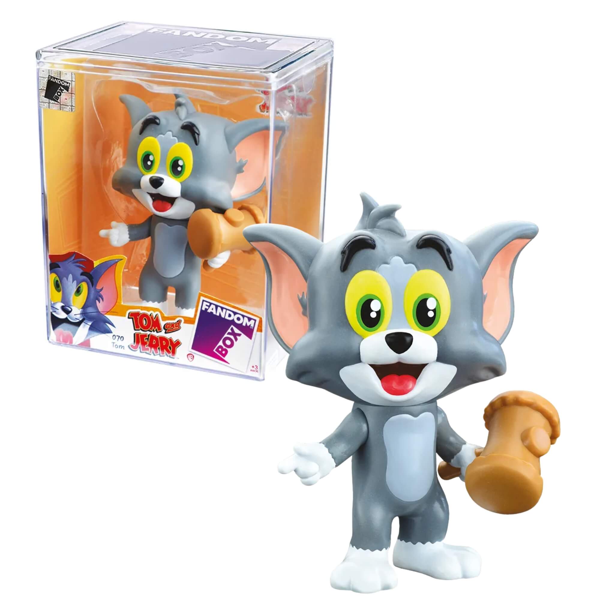 Fandom Box Tom - Tom e Jerry - Boneco Colecionável Material Vinil Atóxico Lider - 3475