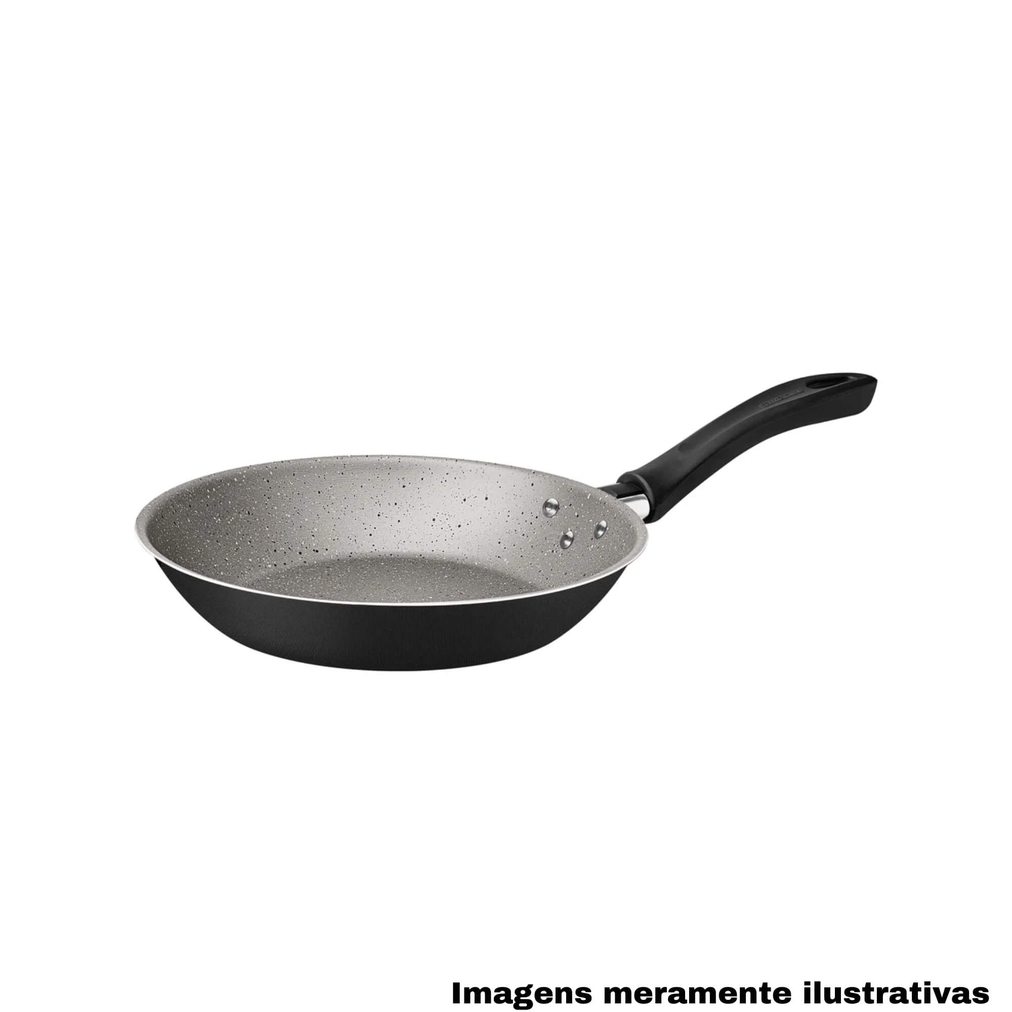 Jogo Panelas Linz Alumínio Inox Antiaderente Starflon Max Preto 4 Peças Tramontina - 28299004