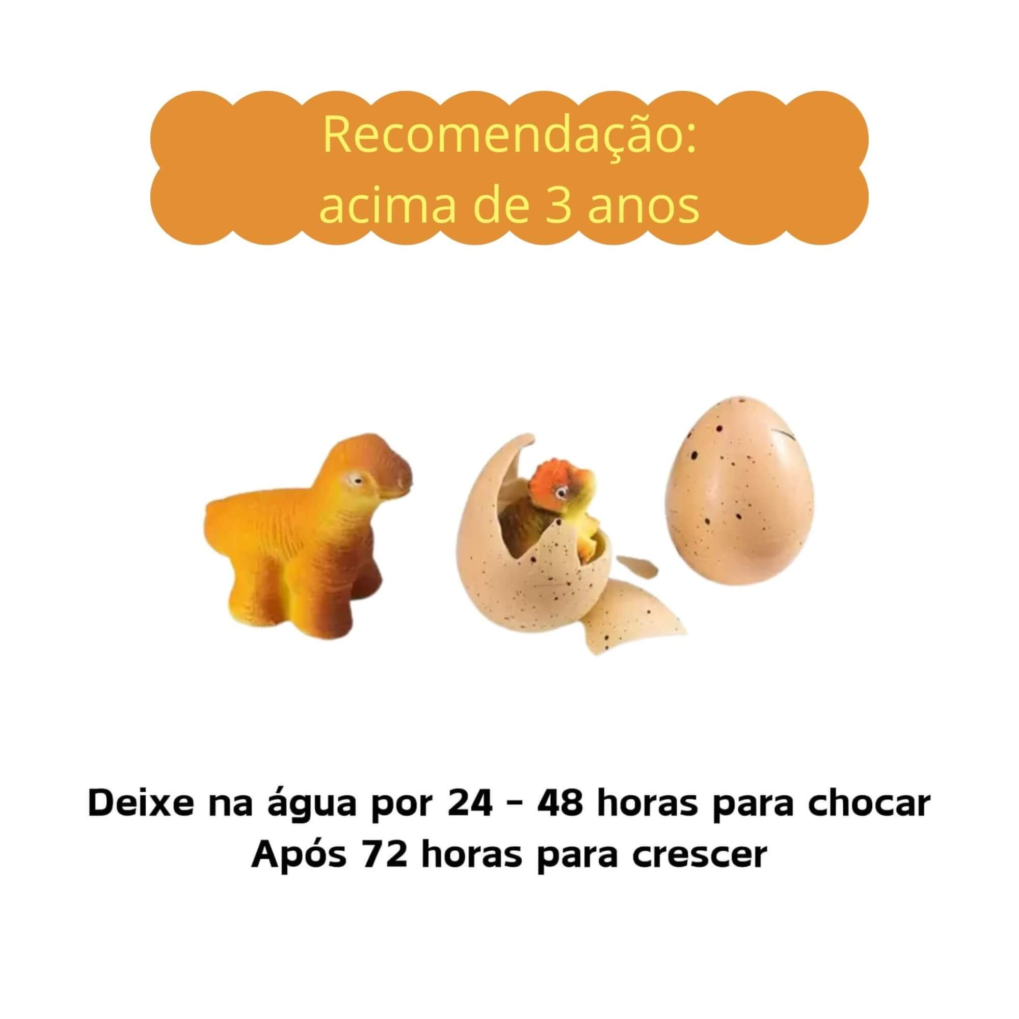 Kit 20 Brinquedos Infantis Ovo Pop Egg Dinossauro Lembrancinha Festa Presente Multikids BR1909