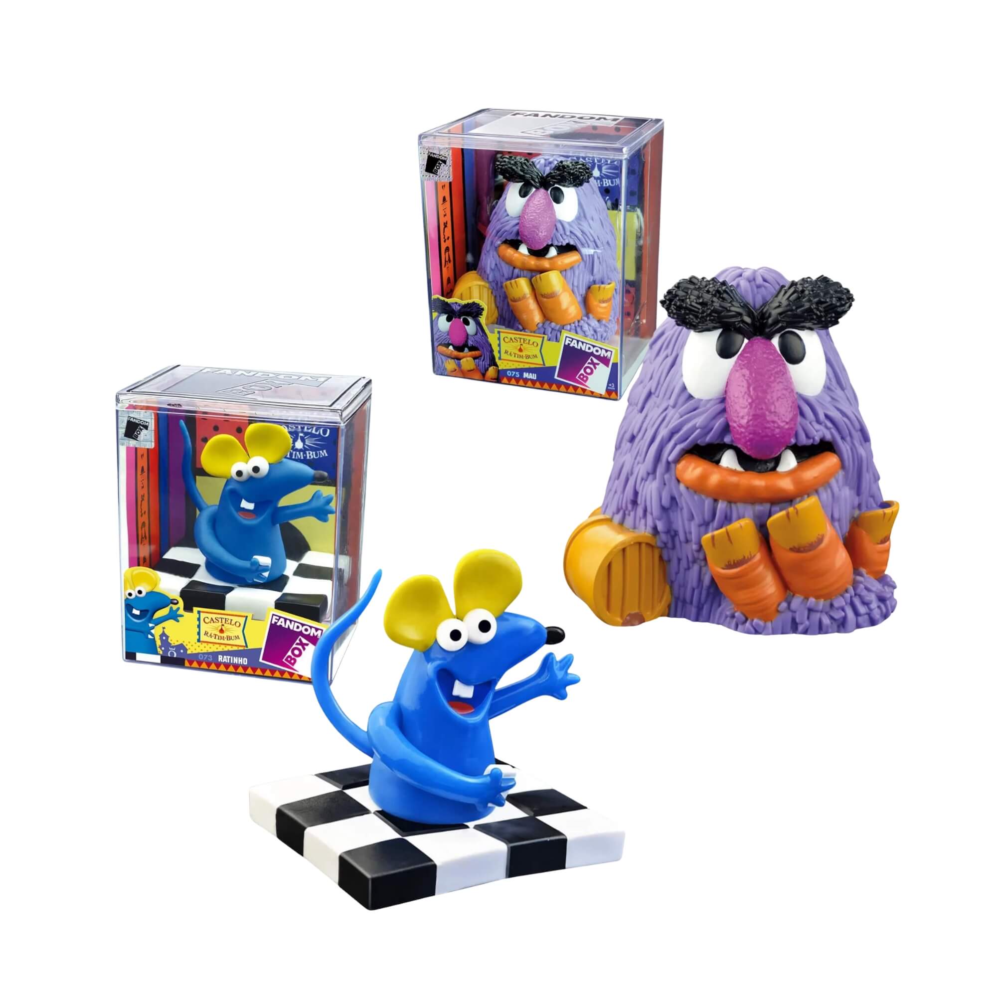 COMP Kit Fandom Box Castelo Ra Tim Bum Boneco Miniatura Colecionável 16cm Vinil Atóxico Lider - 3484