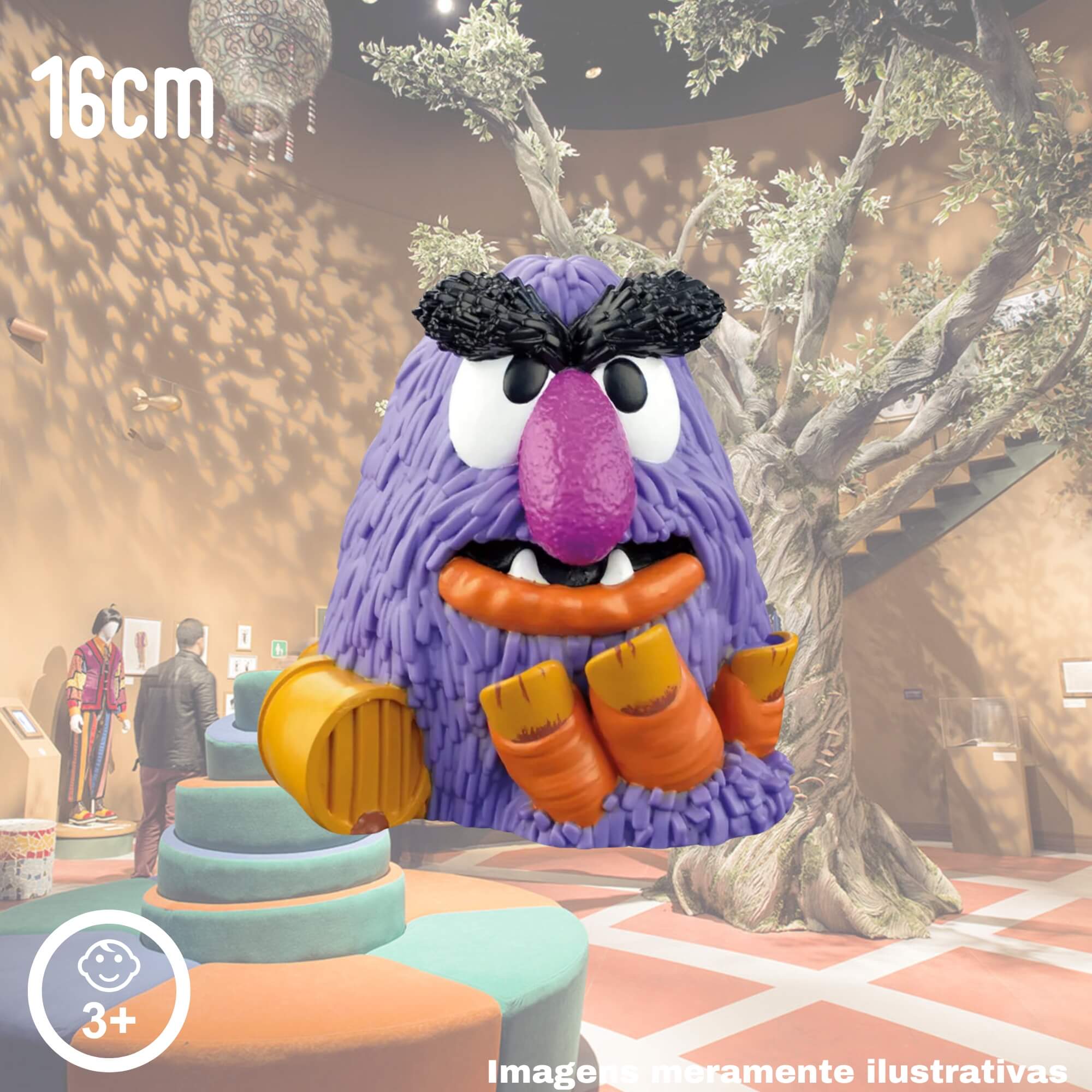 COMP Kit Fandom Box Castelo Ra Tim Bum Boneco Miniatura Colecionável 16cm Vinil Atóxico Lider - 3484