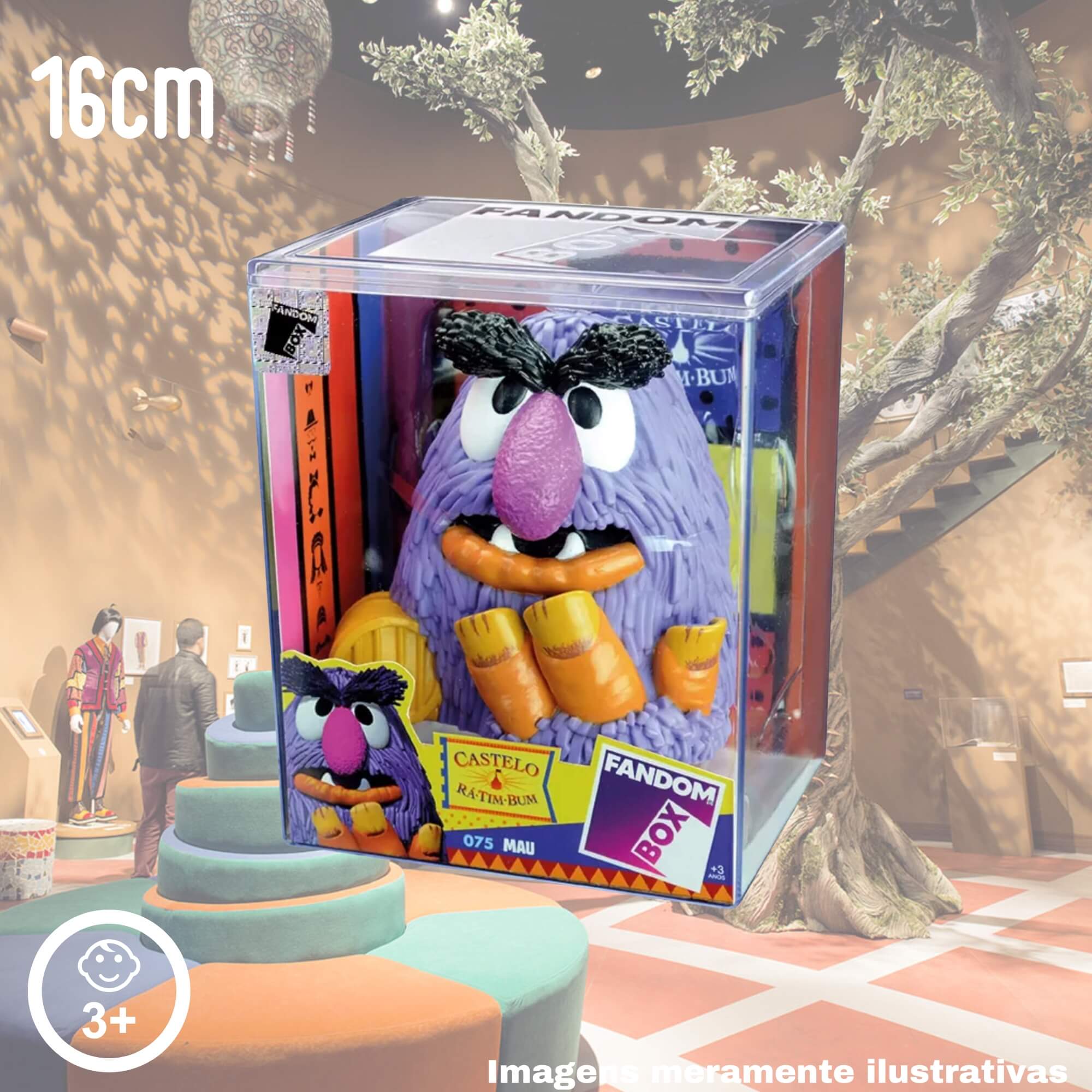COMP Kit Fandom Box Castelo Ra Tim Bum Boneco Miniatura Colecionável 16cm Vinil Atóxico Lider - 3484