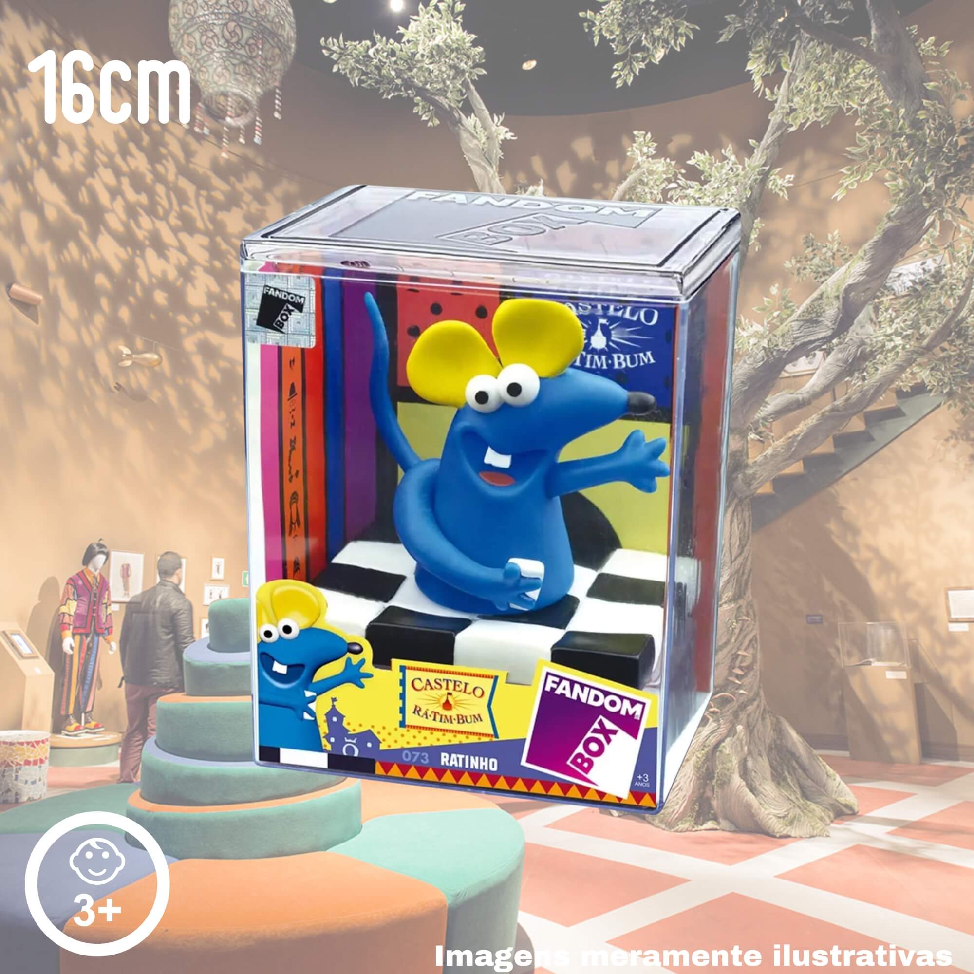 COMP Kit Fandom Box Castelo Ra Tim Bum Boneco Miniatura Colecionável 16cm Vinil Atóxico Lider - 3484