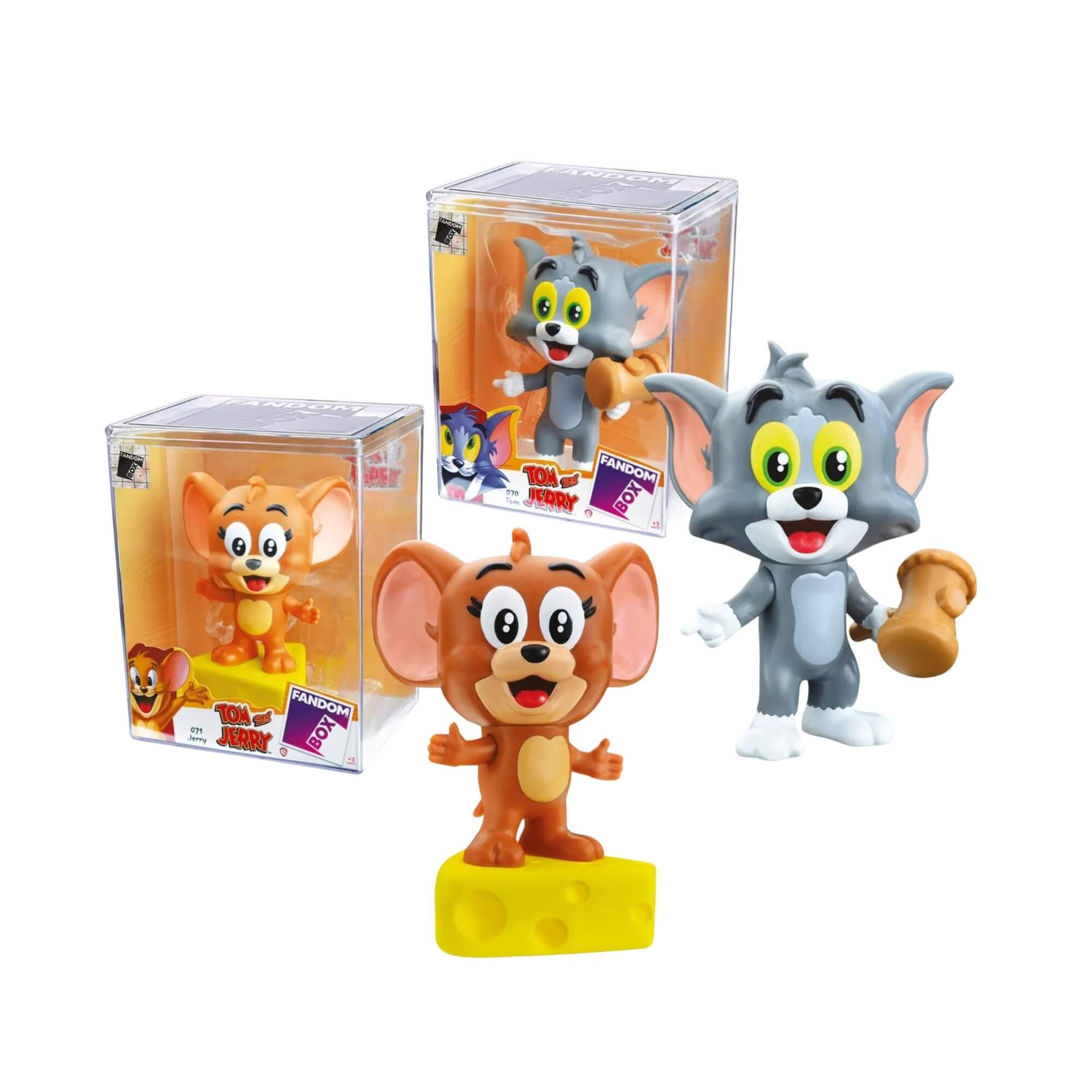 VAR Unidade Fandom box Tom e Jerry Boneco Miniatura Colecionável 16cm Vinil Atóxico Lider - 3476
