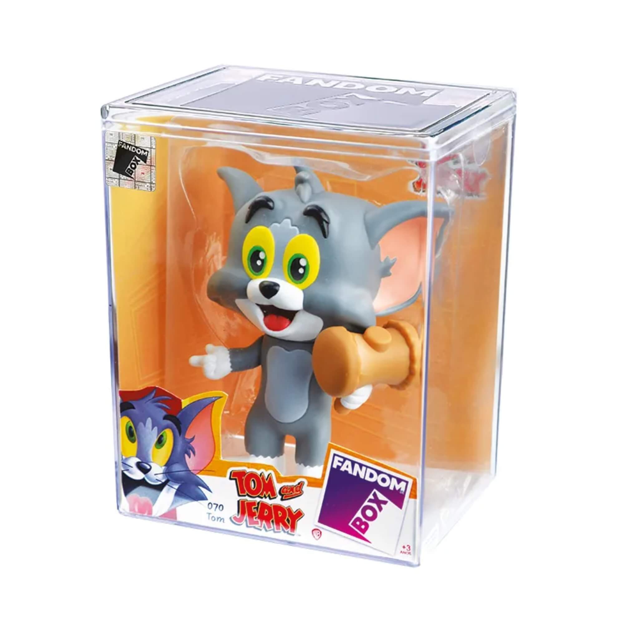 VAR Unidade Fandom box Tom e Jerry Boneco Miniatura Colecionável 16cm Vinil Atóxico Lider - 3476 Personagem:Tom