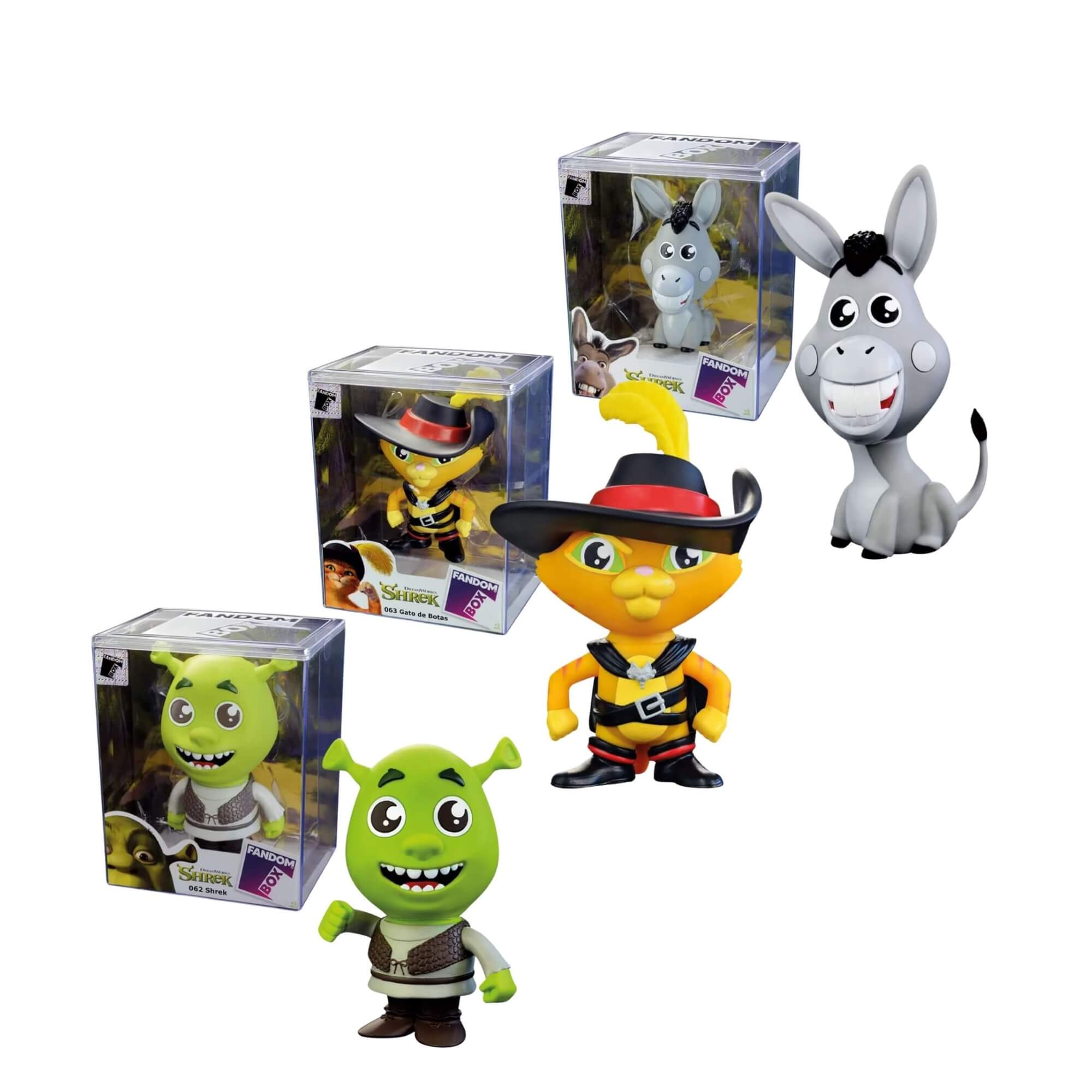 VAR Unidade Fandom Box Shrek Miniatura Boneco Colecionável 16cm Material Vinil Atóxico Lider - 3479