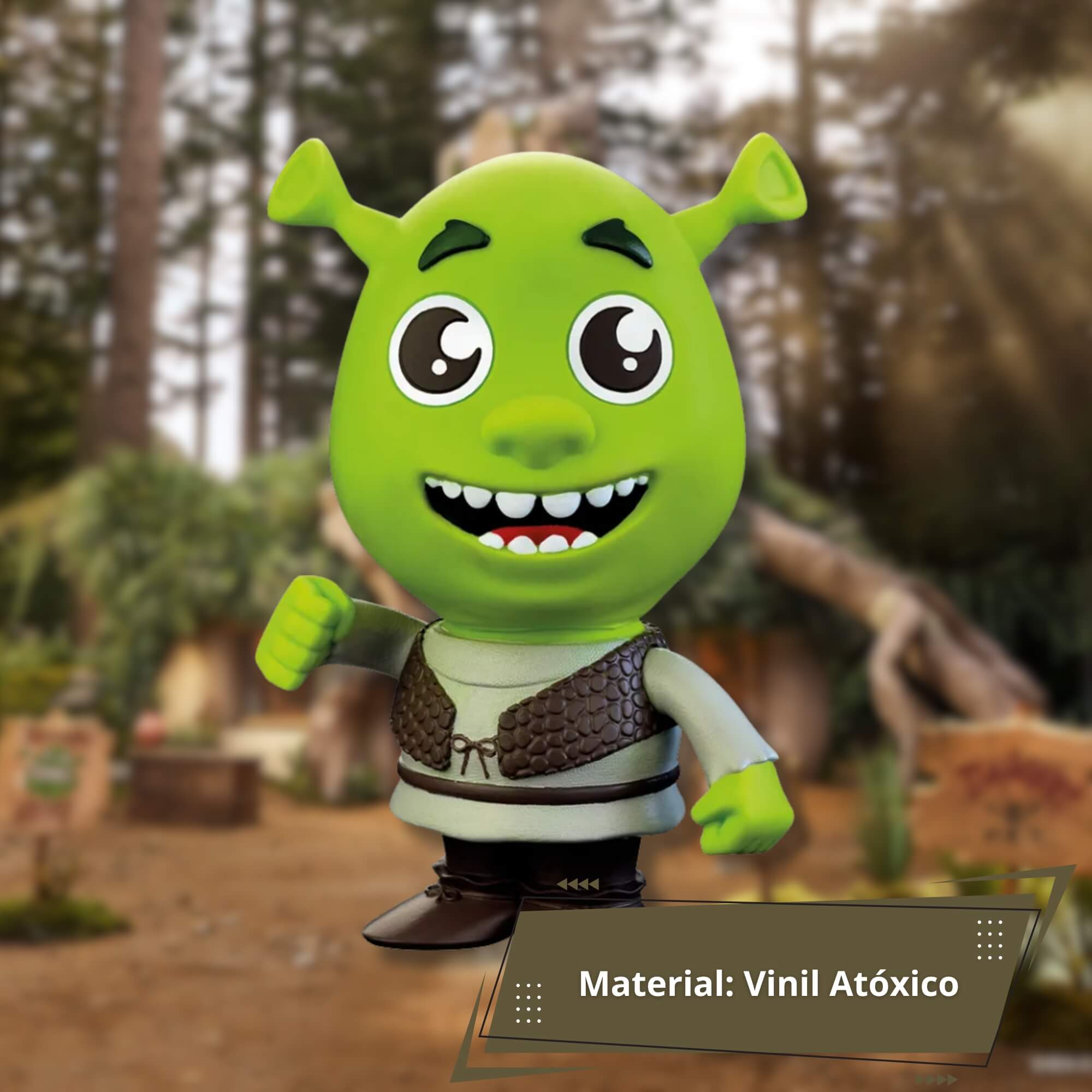 VAR Unidade Fandom Box Shrek Miniatura Boneco Colecionável 16cm Material Vinil Atóxico Lider - 3479 Personagem:Shrek