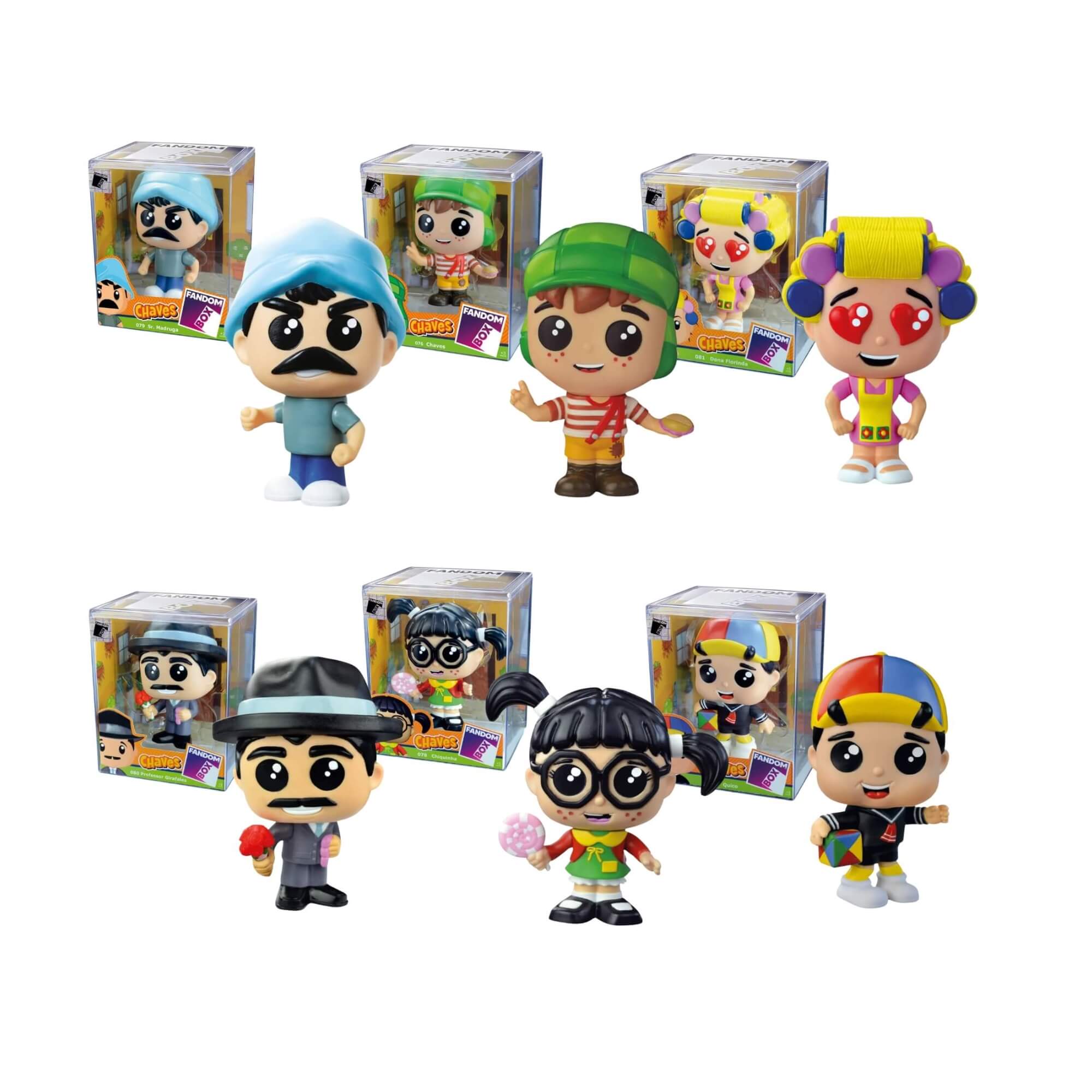 VAR Unidade Fandom Turma do Chaves Miniatura Boneco Colecionável 16cm Vinil Atóxico Lider - 3492