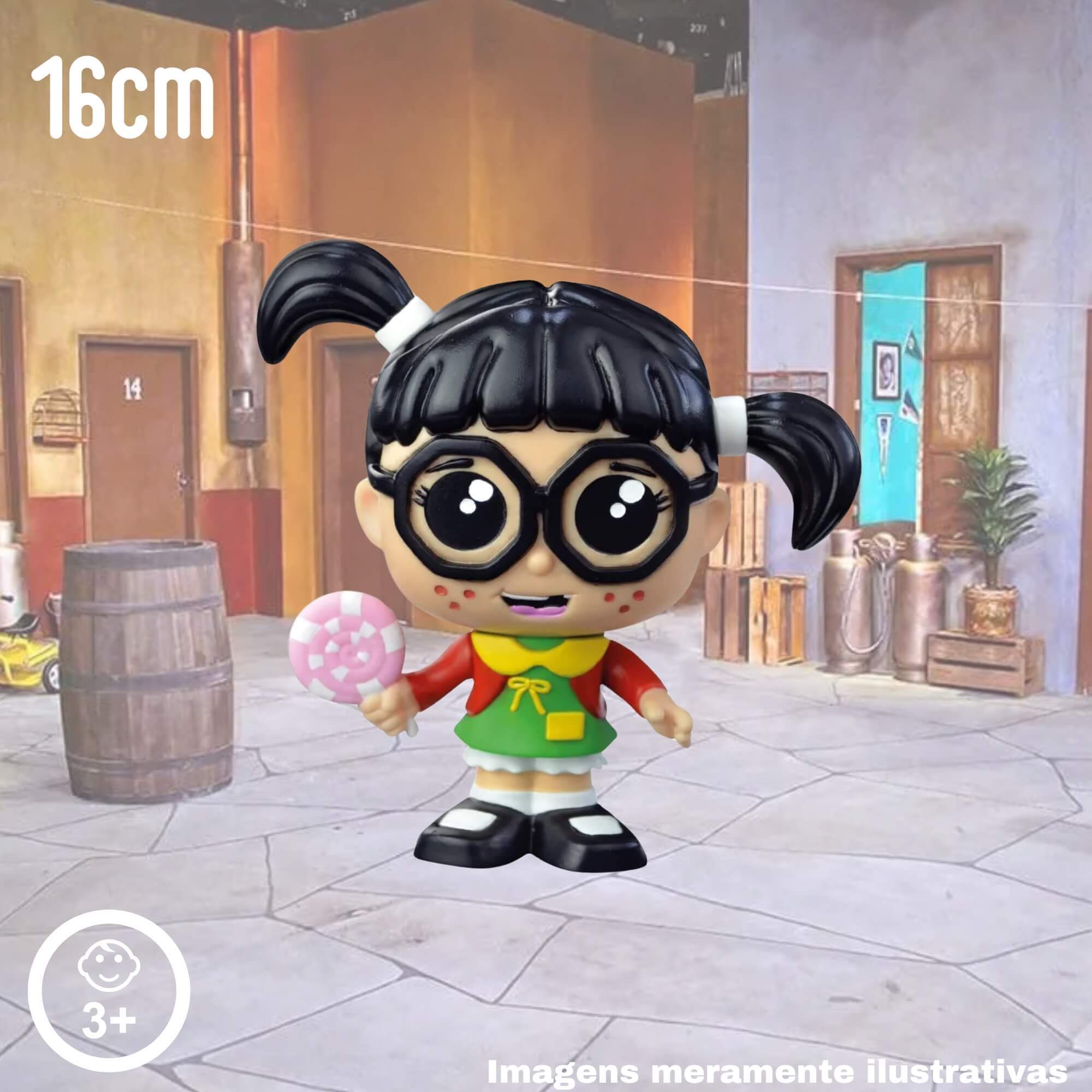 VAR Unidade Fandom Turma do Chaves Miniatura Boneco Colecionável 16cm Vinil Atóxico Lider - 3492
