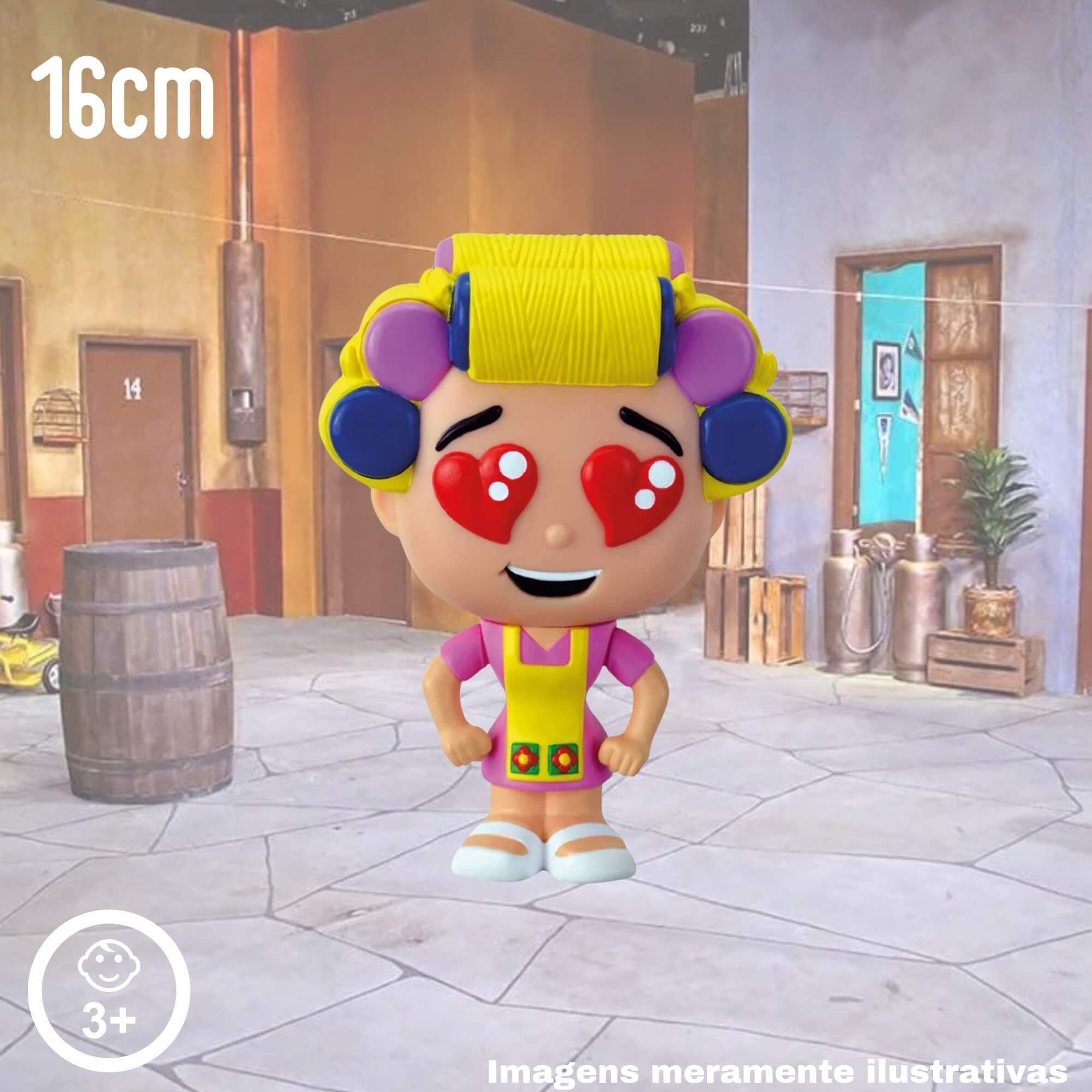 VAR Unidade Fandom Turma do Chaves Miniatura Boneco Colecionável 16cm Vinil Atóxico Lider - 3492