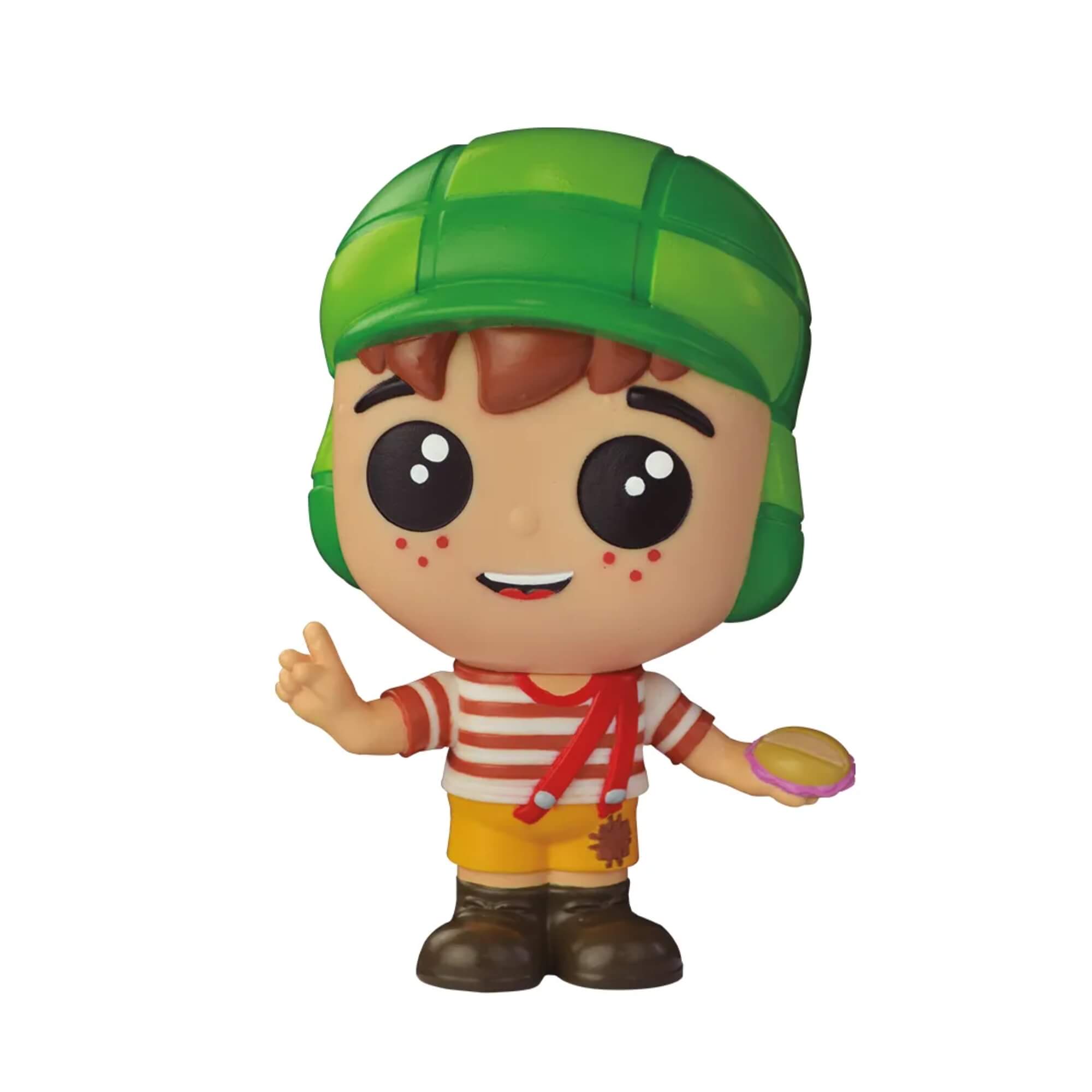 VAR Unidade Fandom Turma do Chaves Miniatura Boneco Colecionável 16cm Vinil Atóxico Lider - 3492 Personagem:Chaves
