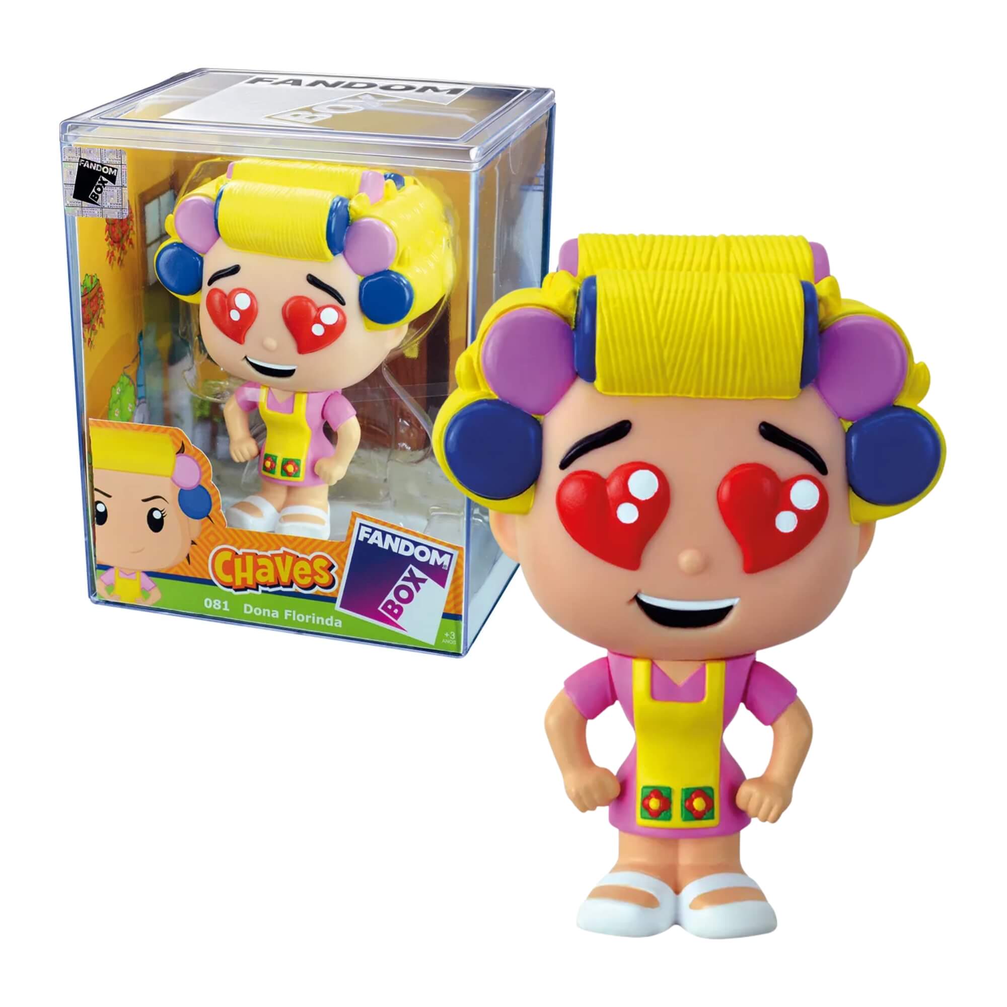 VAR Unidade Fandom Turma do Chaves Miniatura Boneco Colecionável 16cm Vinil Atóxico Lider - 3492 Personagem:Dona Florind