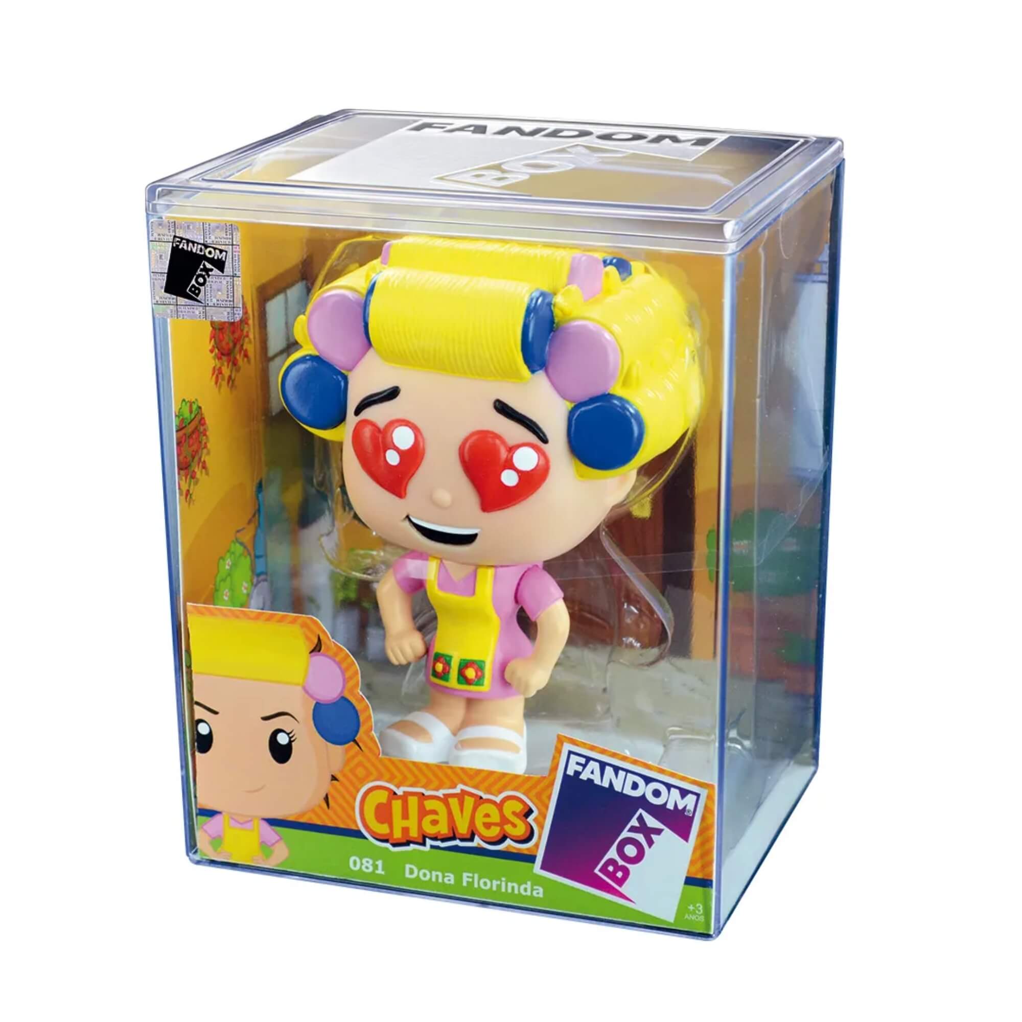 VAR Unidade Fandom Turma do Chaves Miniatura Boneco Colecionável 16cm Vinil Atóxico Lider - 3492 Personagem:Dona Florind