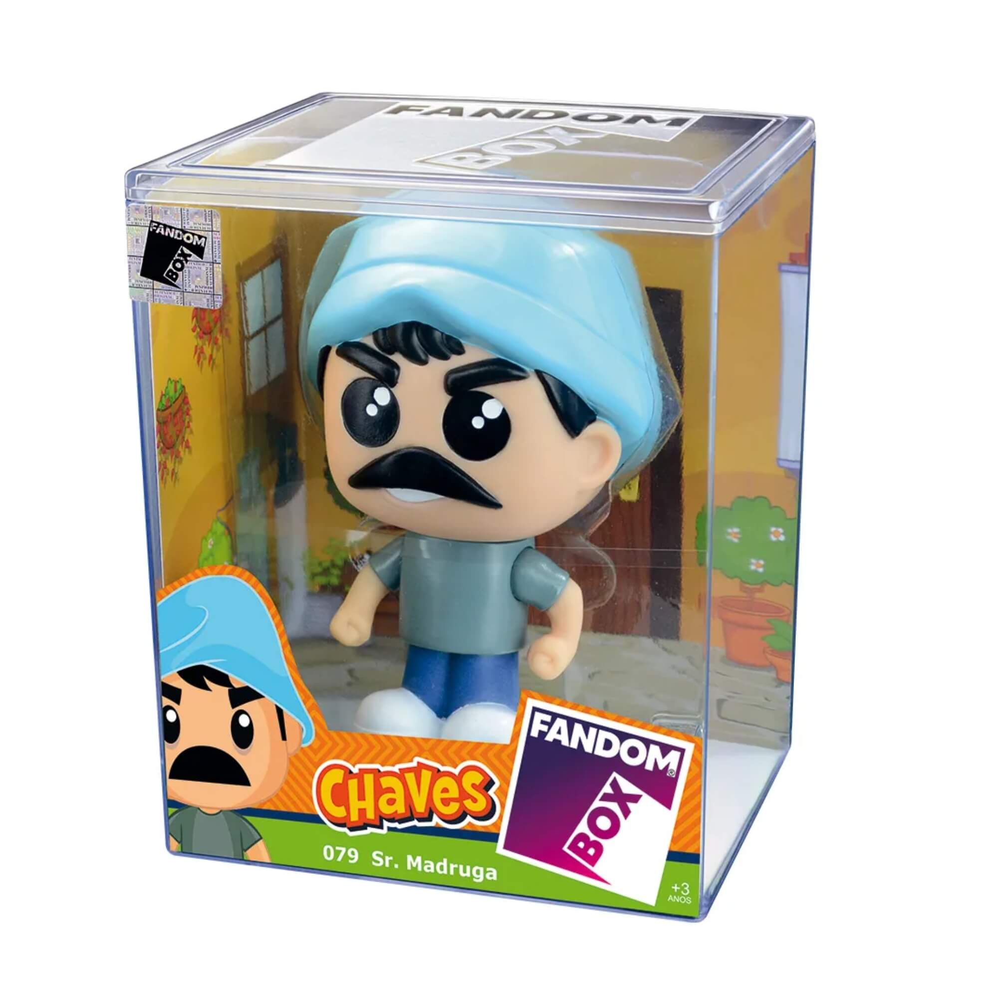 VAR Unidade Fandom Turma do Chaves Miniatura Boneco Colecionável 16cm Vinil Atóxico Lider - 3492 Personagem:Seu Madruga