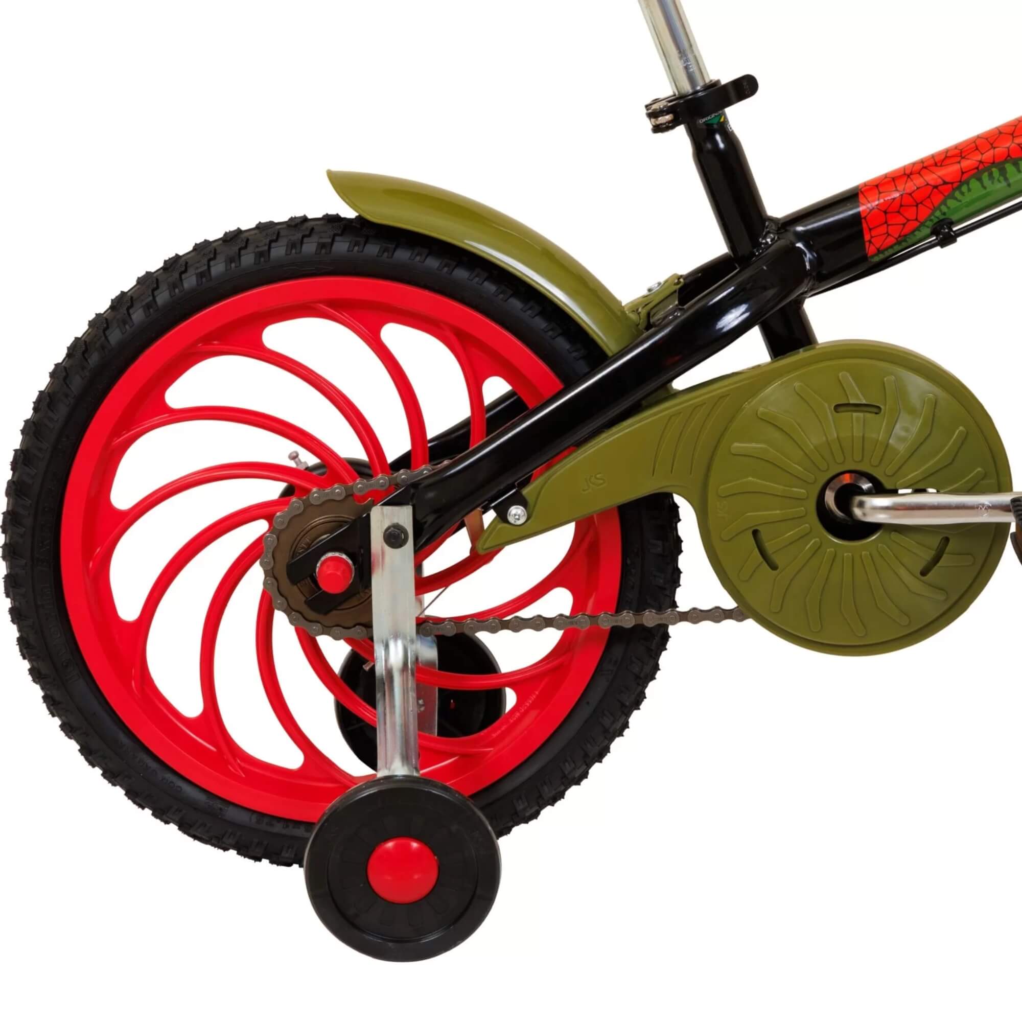 Bicicleta Power Rex 16 A25 Aro 16 1V na cor Preta Caloi - 005258.19008