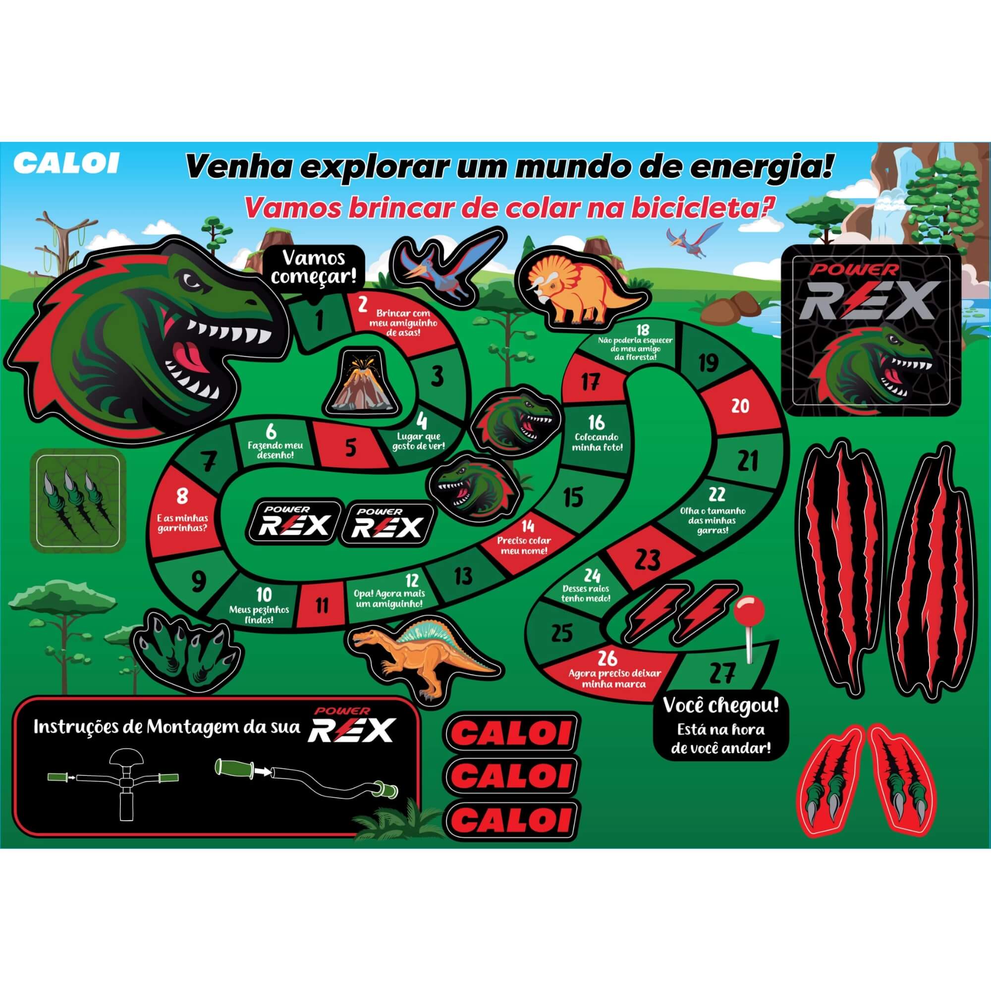 Bicicleta Power Rex 16 A25 Aro 16 1V na cor Preta Caloi - 005258.19008