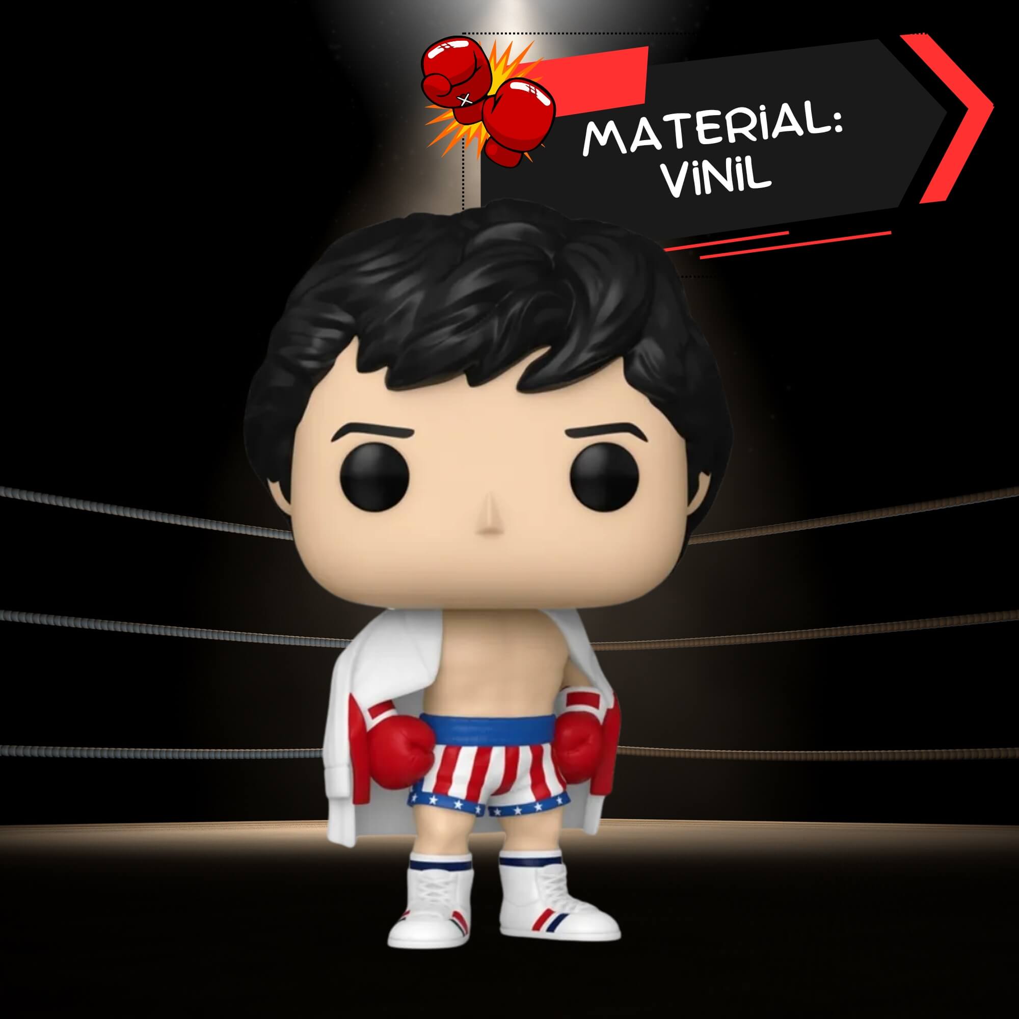 Boneco Funko Pop! Rocky Balboa - Rocky IV 1713 Candide - 11881