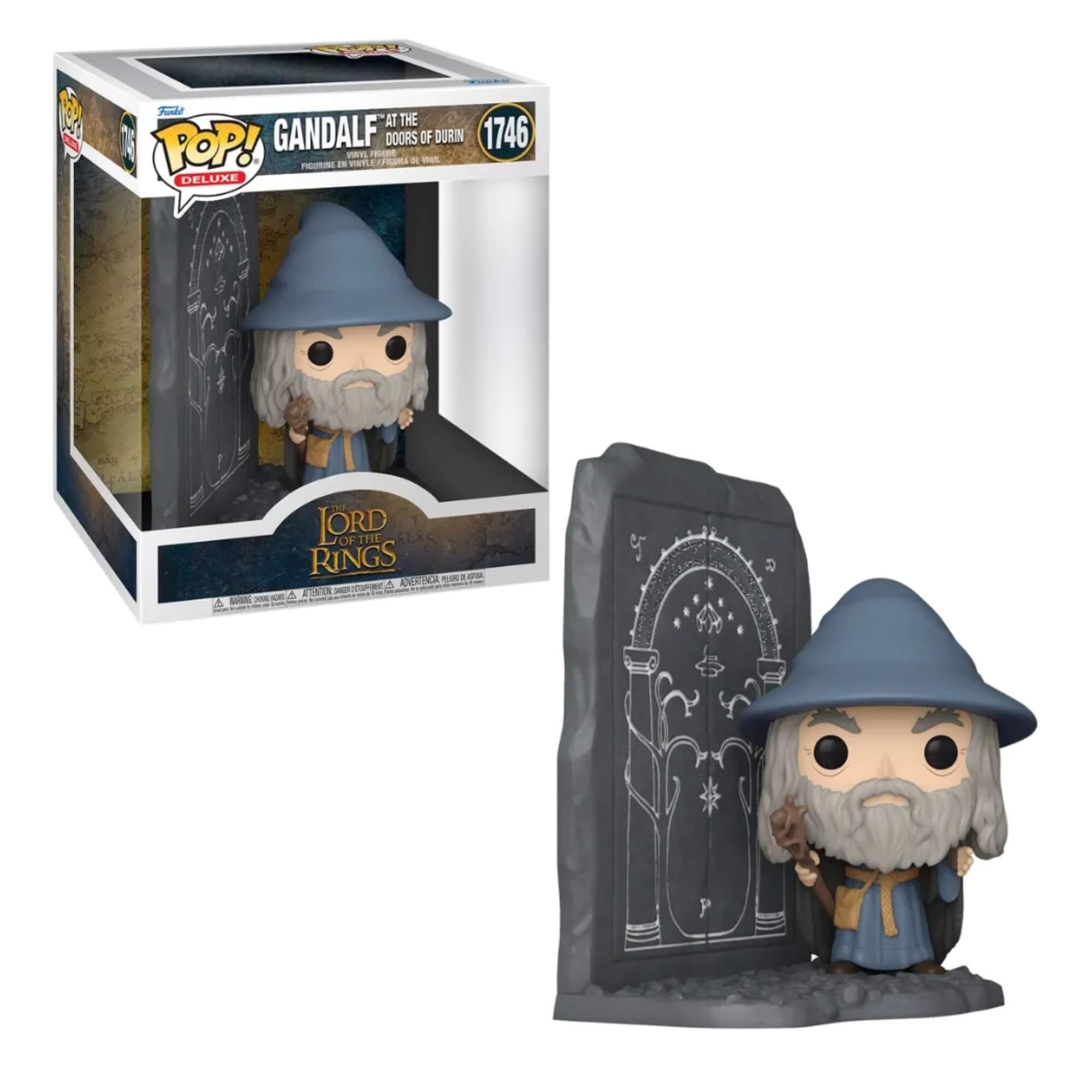 Boneco Funko Pop! Deluxe O Senhor dos Anéis - Gandalf e o Portão de Durin 1746 Candide - 11998