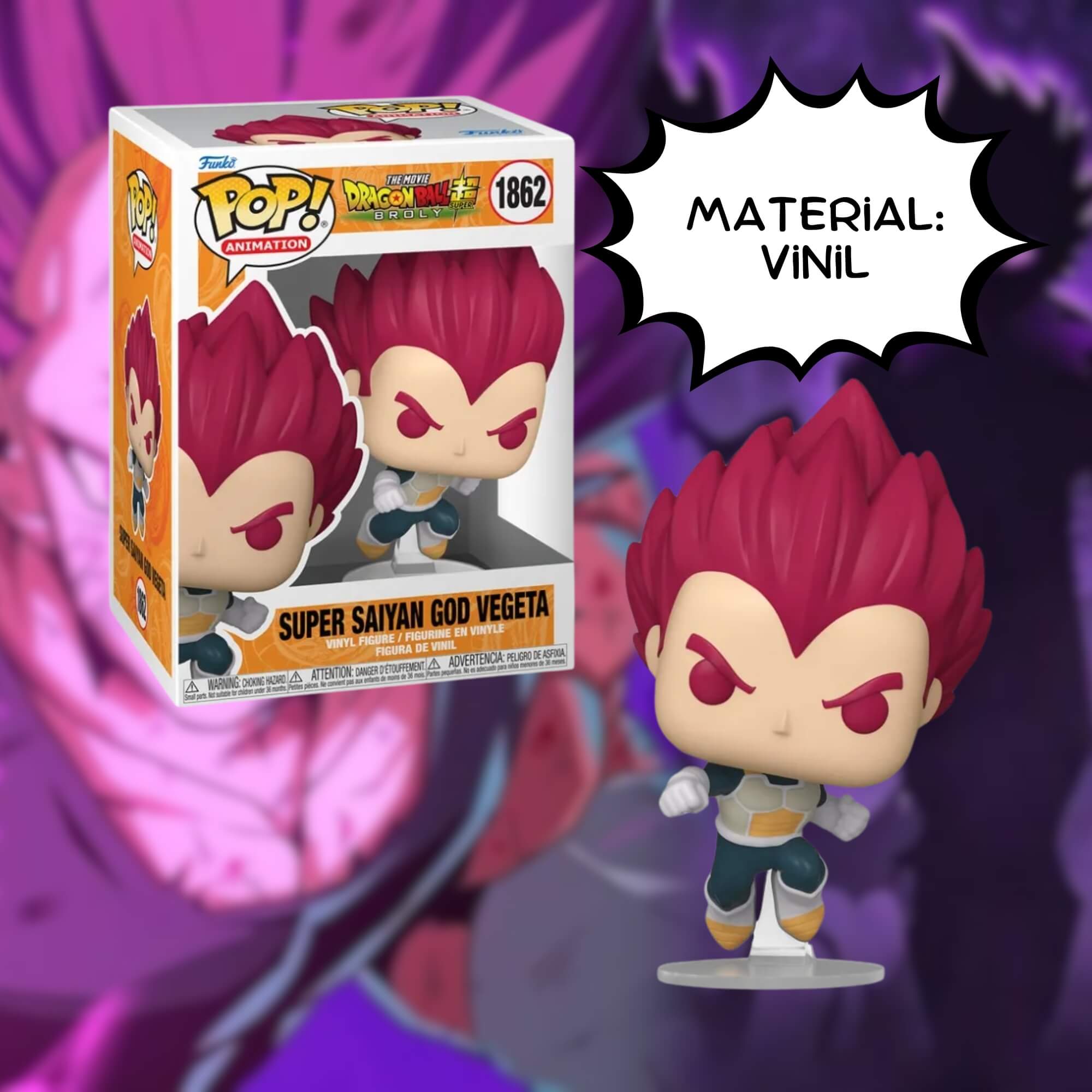 Boneco Funko Pop! Dragon Ball Super: Broly - Vegeta 1862 Candide - 11994