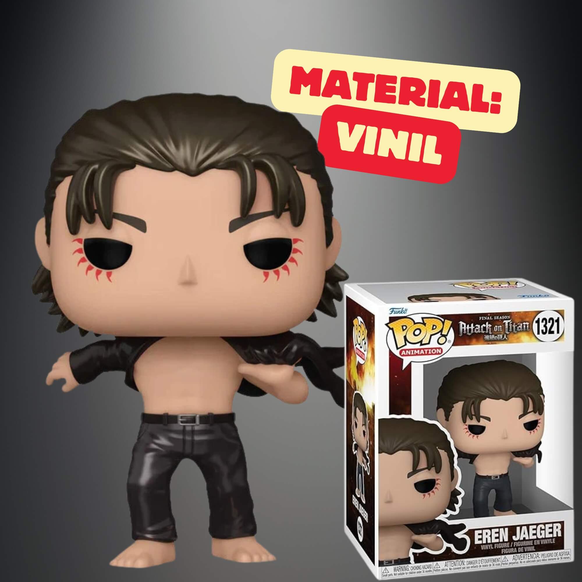 Boneco Funko Pop! Attack on Titan - Eren Jeager 1321 Candide - 11962