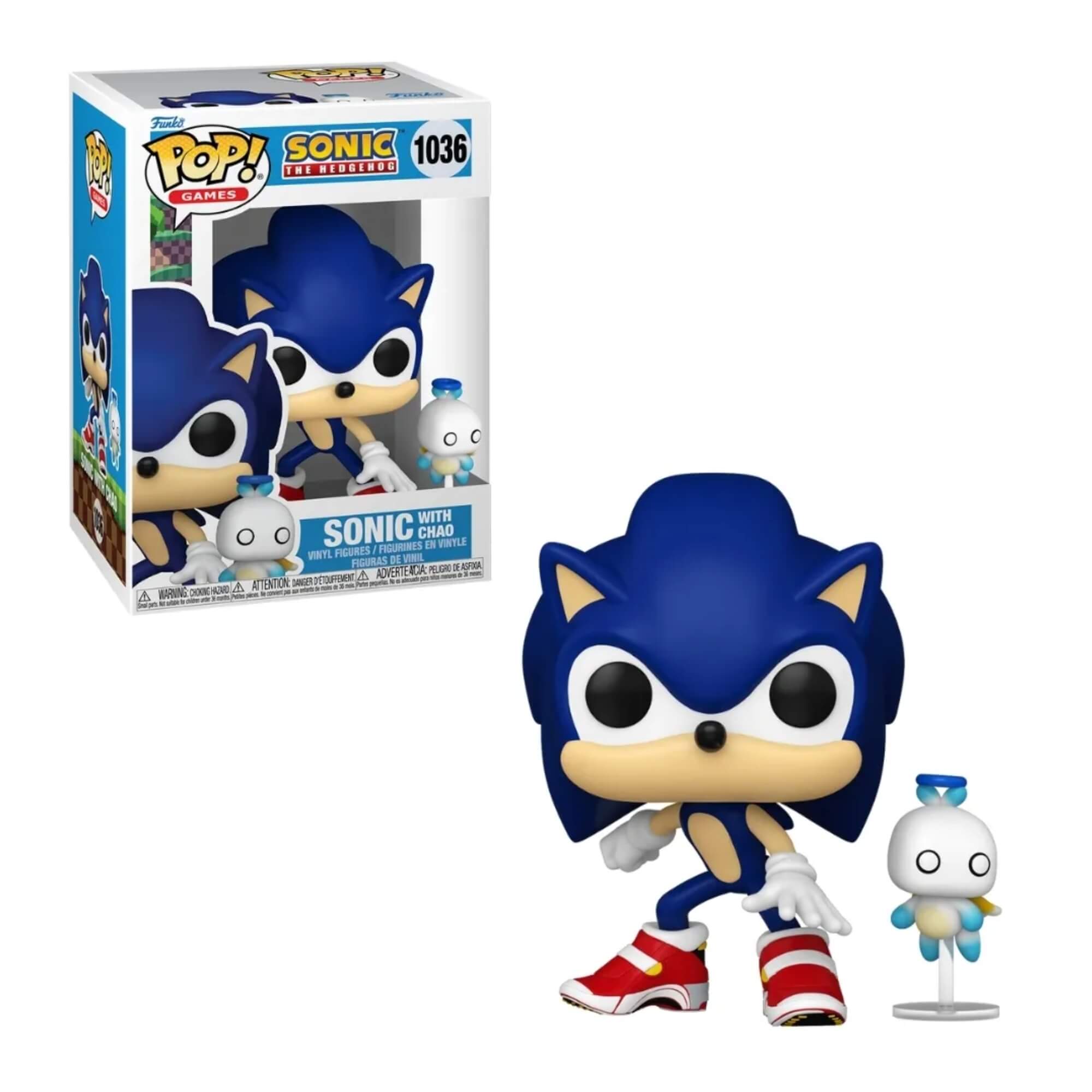 Boneco Funko Pop! & Buddy Sonic the Hedgehog - Sonic e Chao 1036 Candide - 11843