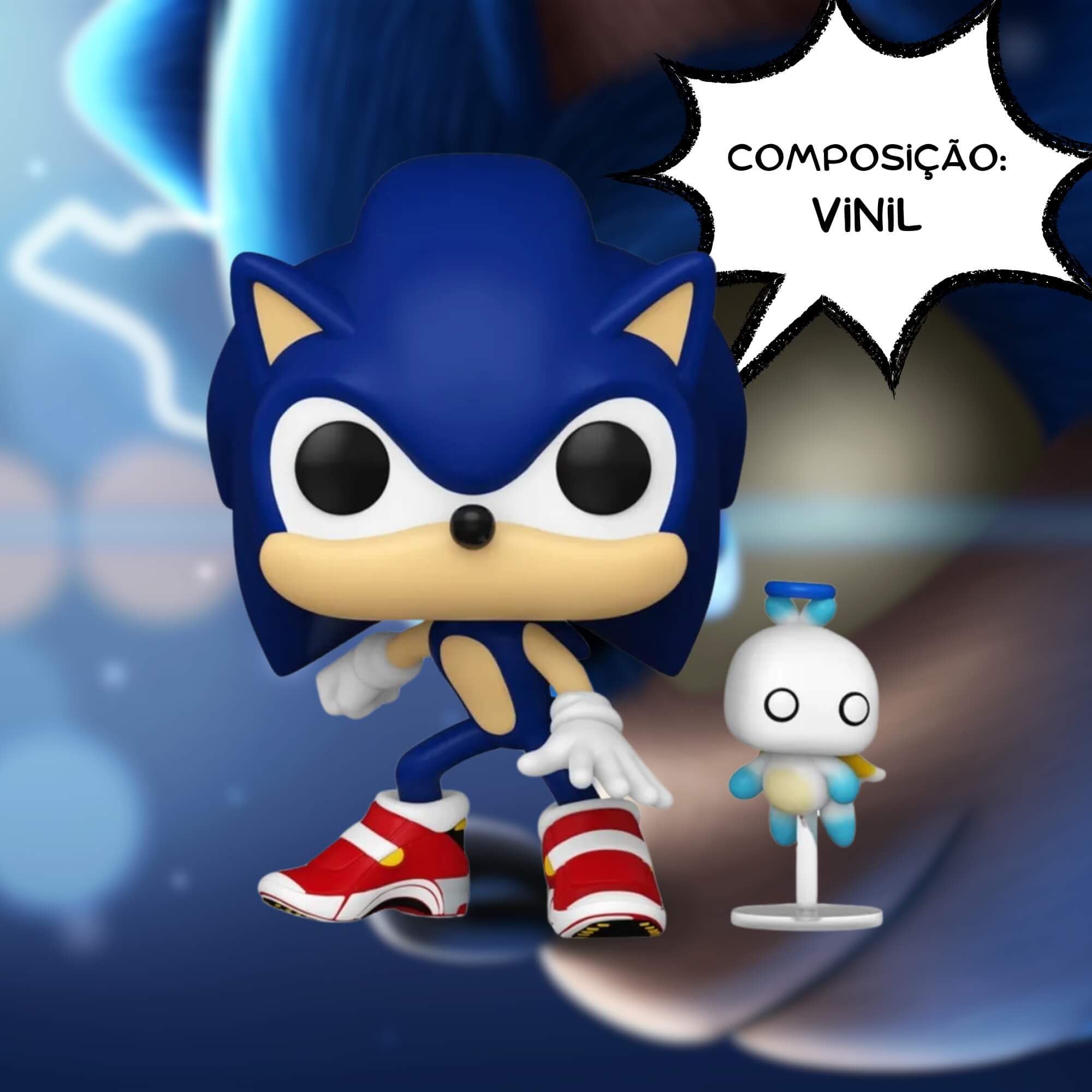 Boneco Funko Pop! & Buddy Sonic the Hedgehog - Sonic e Chao 1036 Candide - 11843