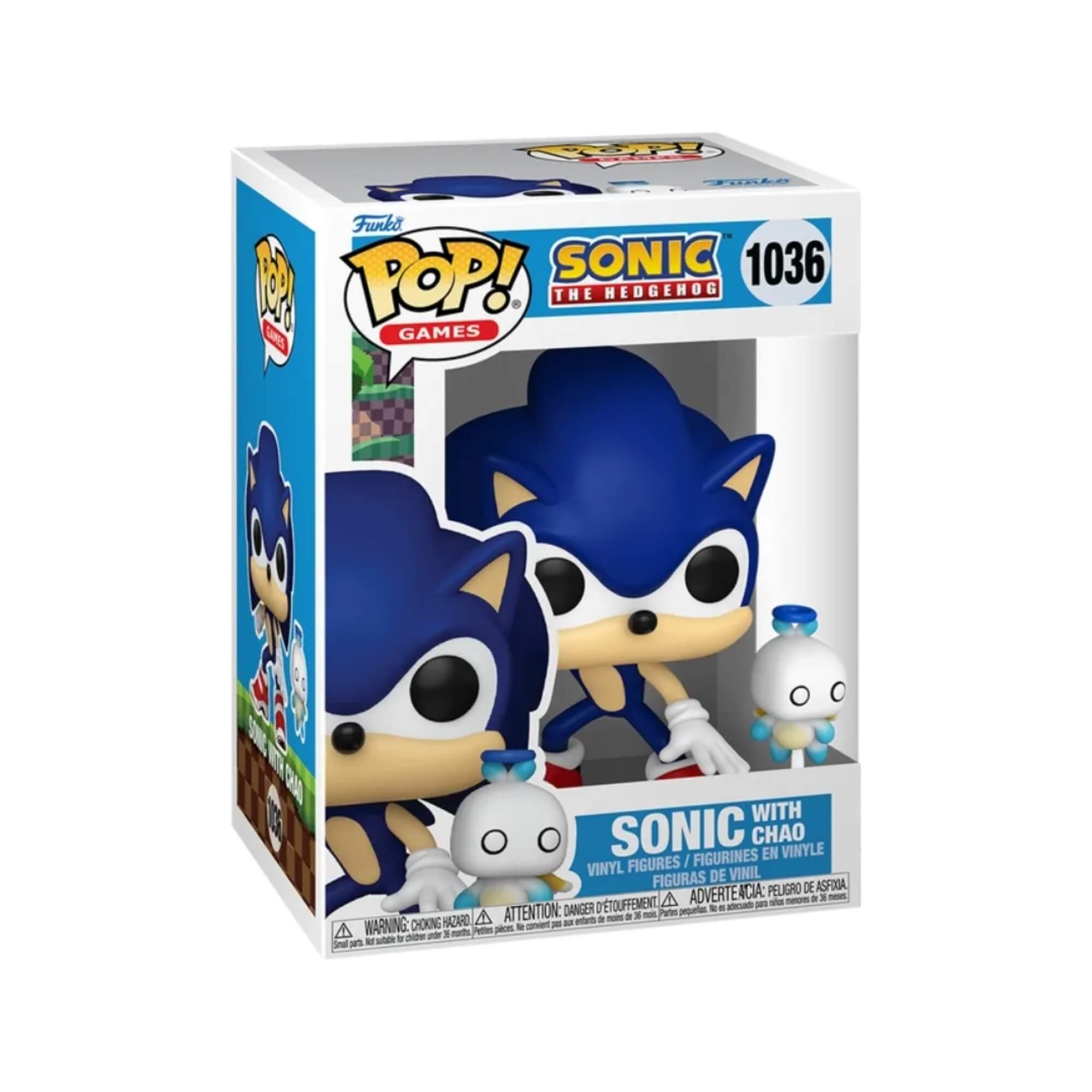 Boneco Funko Pop! & Buddy Sonic the Hedgehog - Sonic e Chao 1036 Candide - 11843