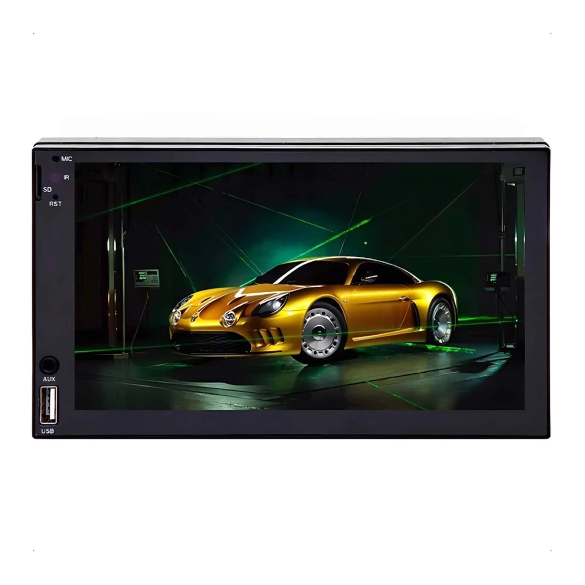 Central Multimídia MP5 1din 7" USB SD Bluetooth Espelhamento Full Touch H-Tech - HT-2700