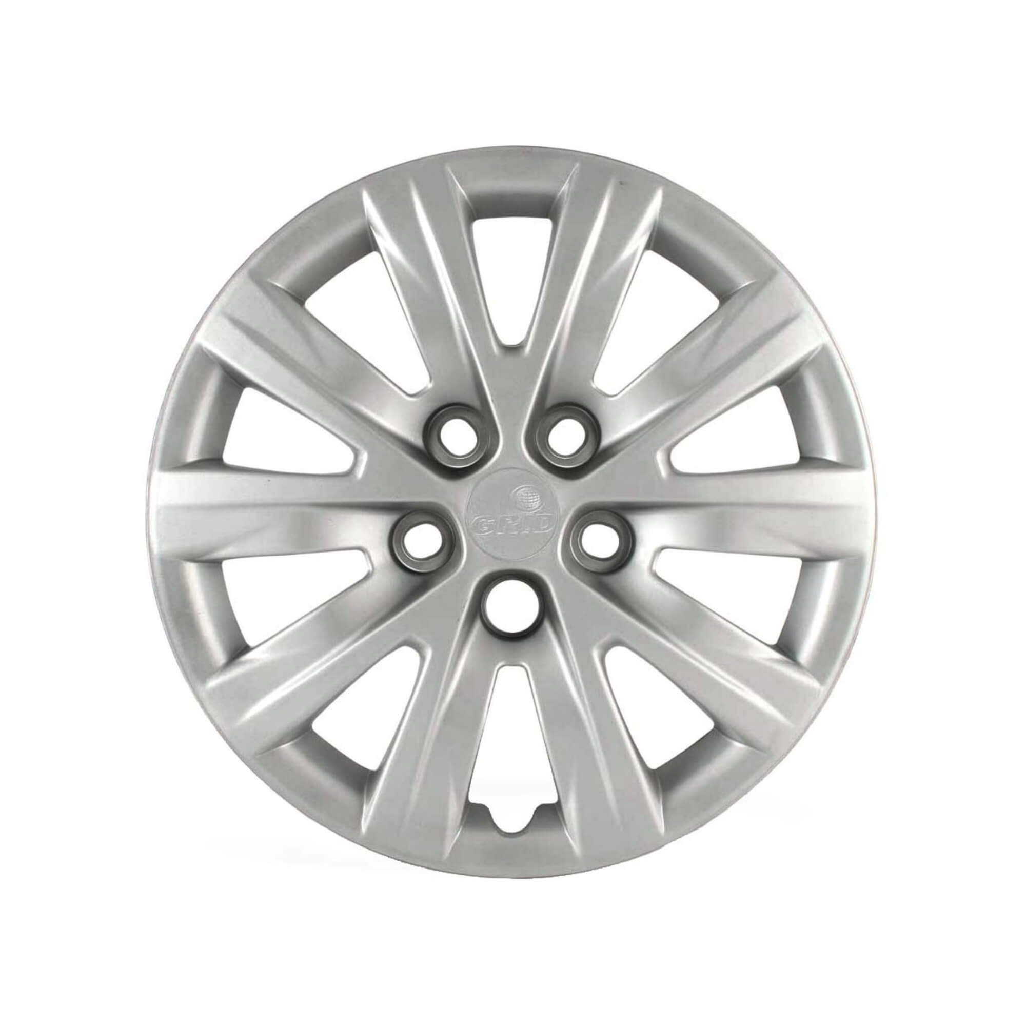 Calota Aro 14" cor Prata Modelo Fox/Polo 2012/13 (Jogo c/ 4 Calotas) Grid - 049CB-PTA-E