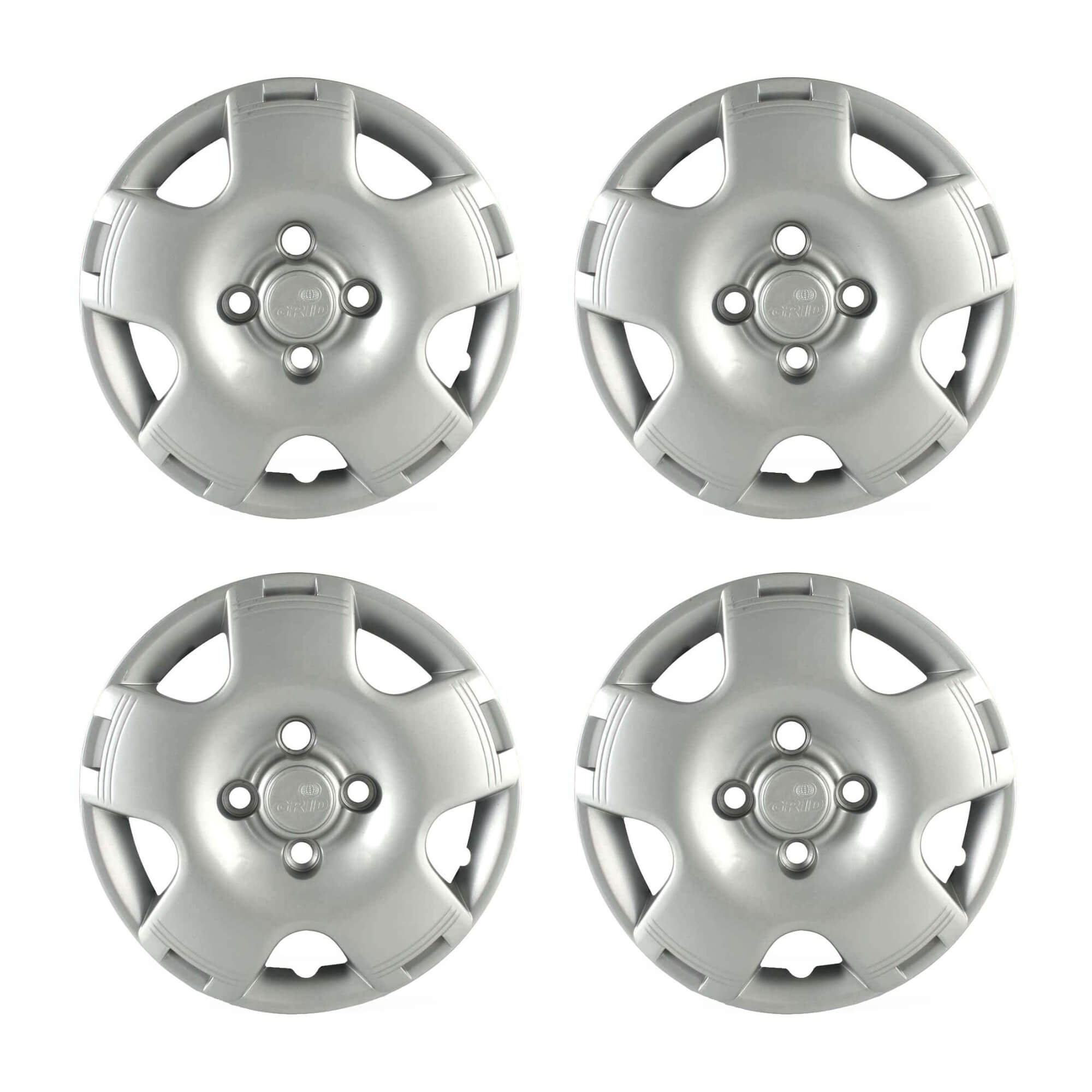Calota Prata Aro 13" Gol G4 2006 Cubo Alto (Jogo c/ 4 Calotas) Grid - 060CA-PTA-E