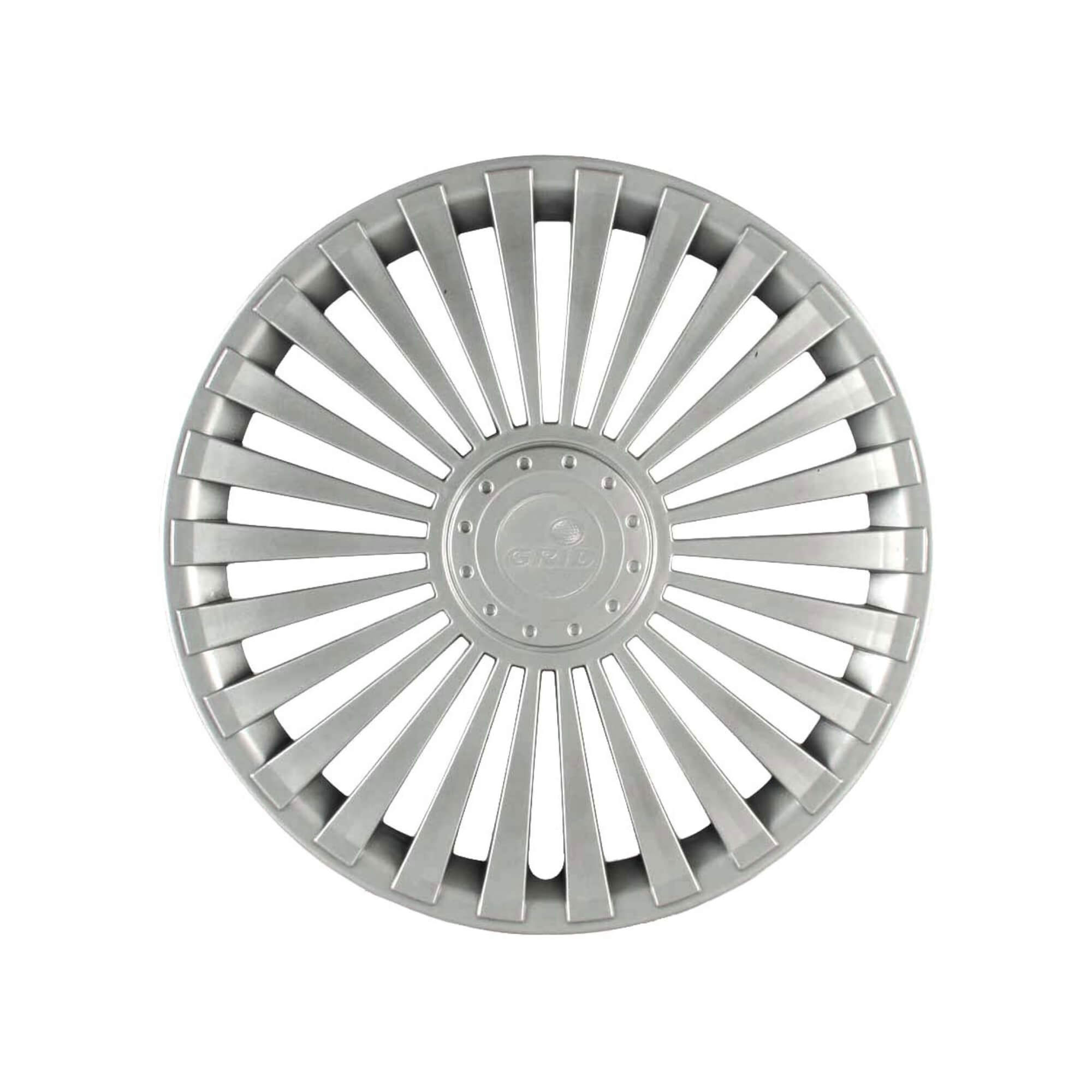 Calota Aro 14" cor Prata Modelo Europa (Jogo c/ 4 Calotas) Grid - 068AR-PTA-E