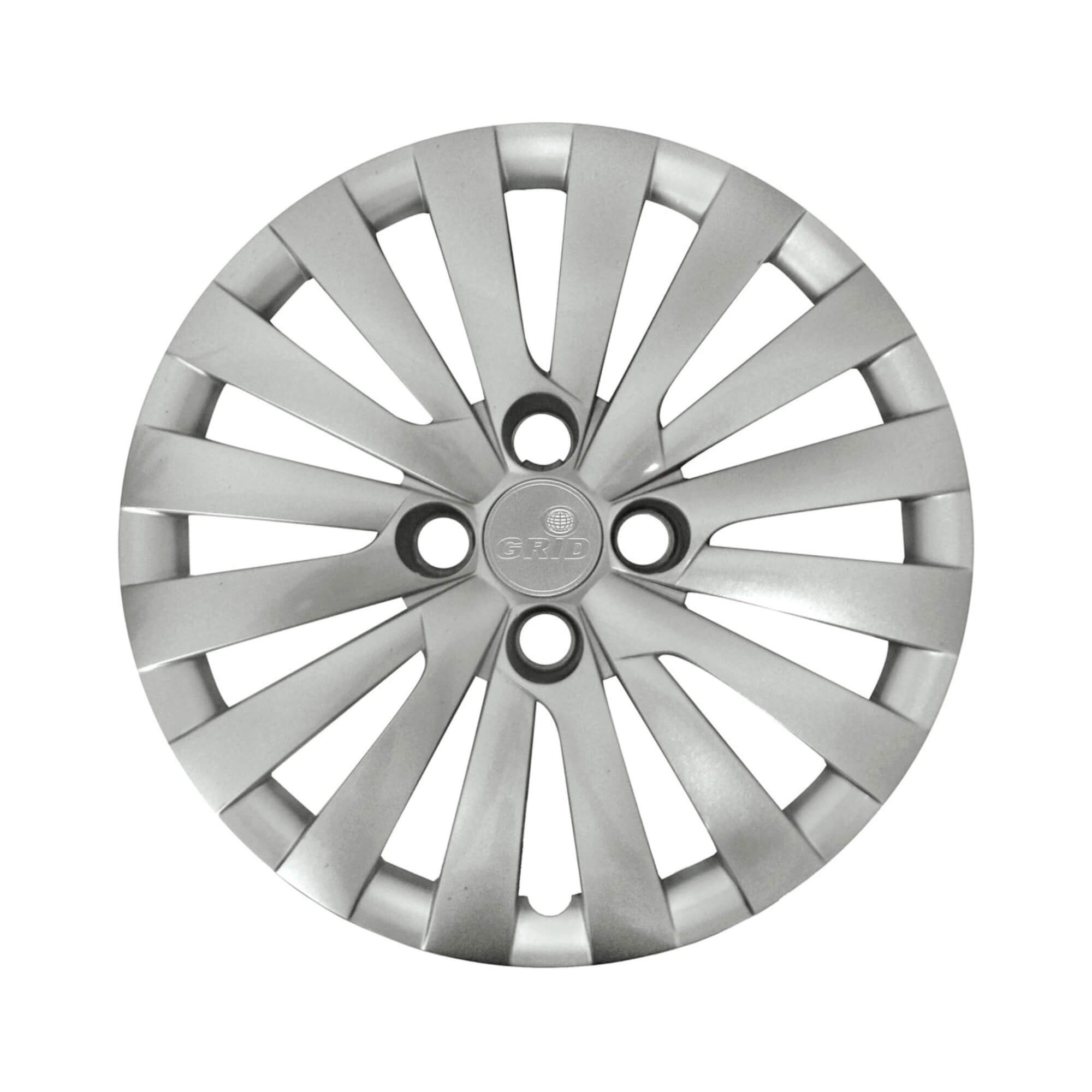 Calota Aro 14" cor Prata Modelo Gol/Voyage G5/G6 2014 (Jogo c/ 4 Calotas) Grid - 117CA-PTA-E
