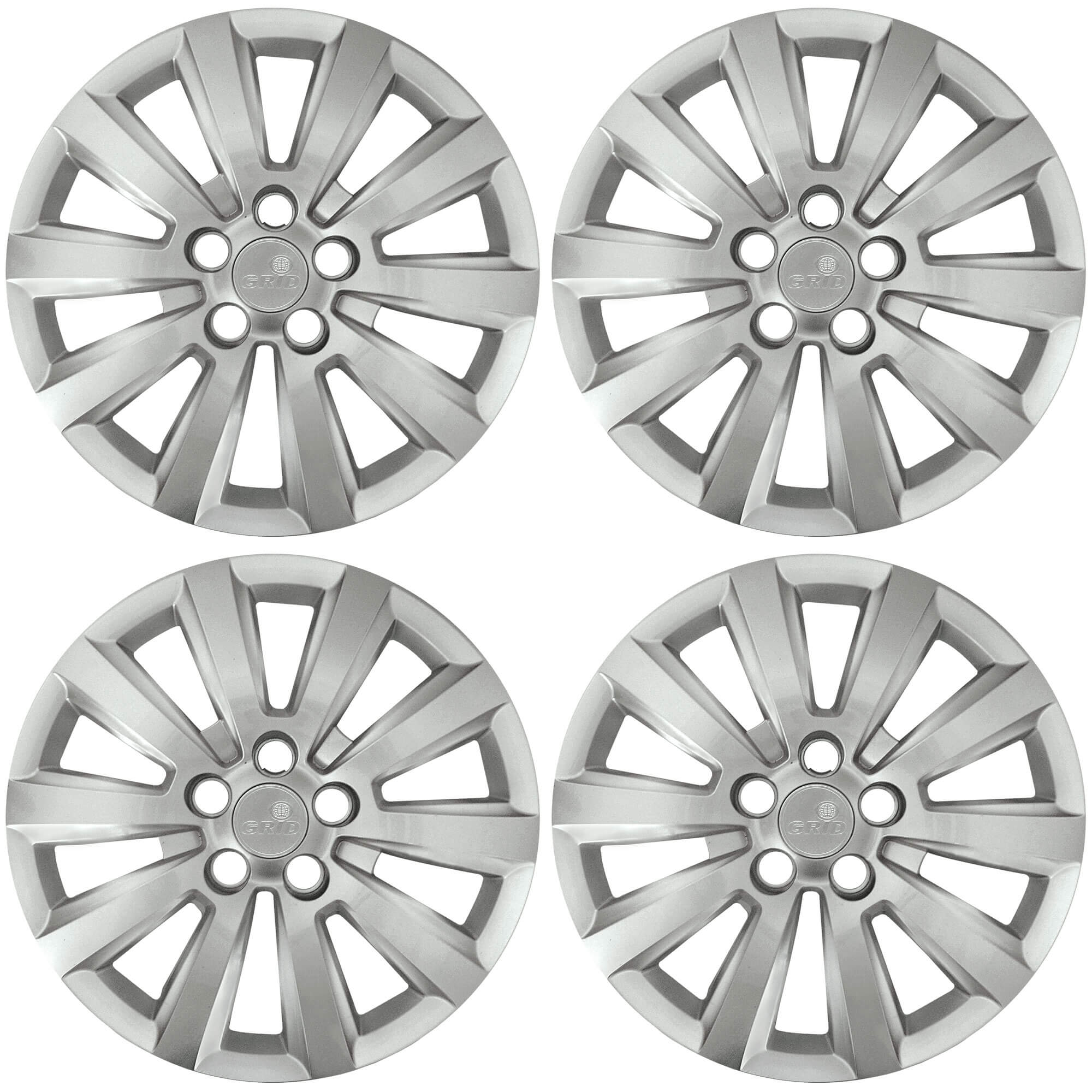 Calota Aro 15" cor Prata Modelo Fox/Space/Polo 2014 (Jogo c/ 4 Calotas) Grid - 119CP-PTA-E