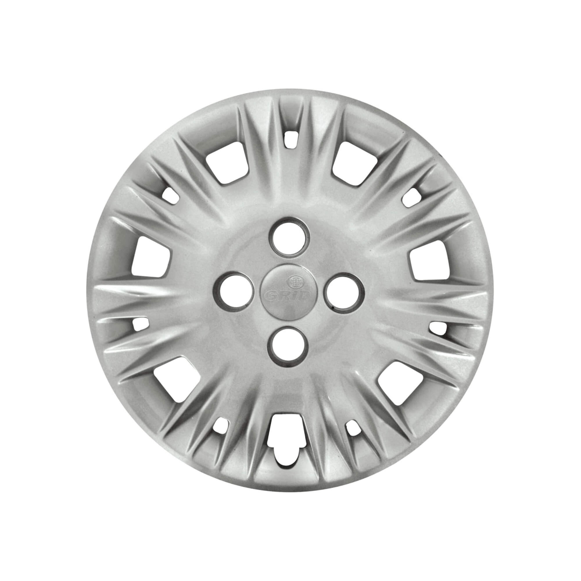 Calota Aro 15" cor Prata Modelo New Fiesta 2014/17 (Jogo c/ 4 Calotas) Grid - 123CP-PTA-E