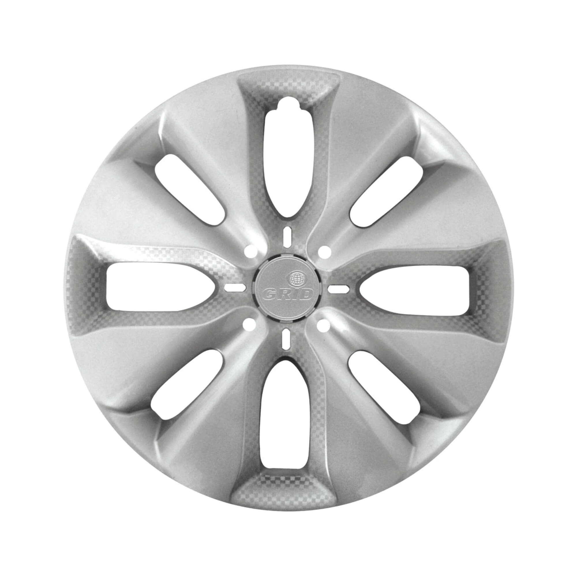 Calota Aro 15" cor Prata Modelo C3 2014/18 (Jogo c/ 4 Calotas) Grid - 130AR-PTA-E