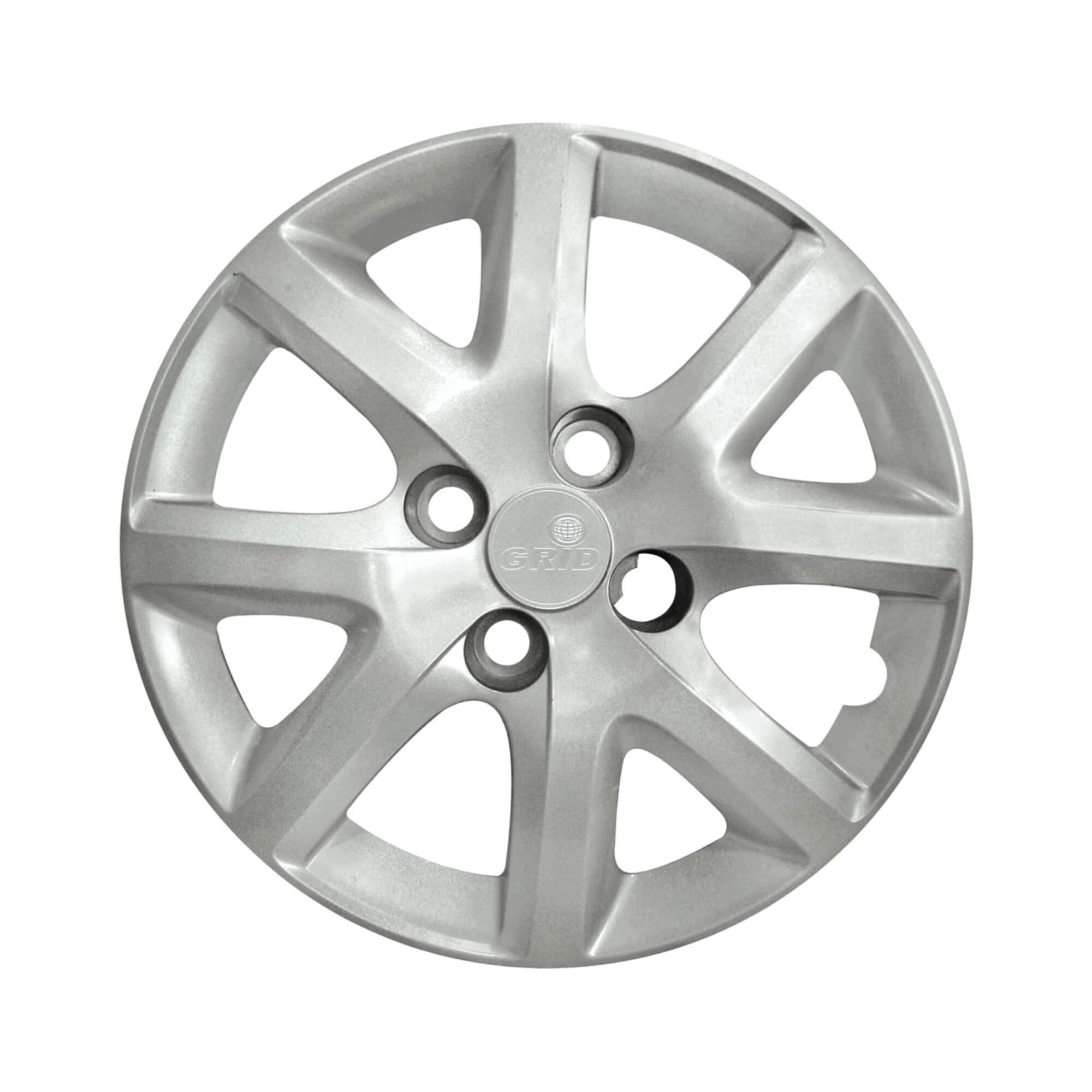 Calota Aro 14" cor Prata Modelo Siena EL 1.4 2014 (Jogo c/ 4 Calotas) Grid - 160CB-PTA-E