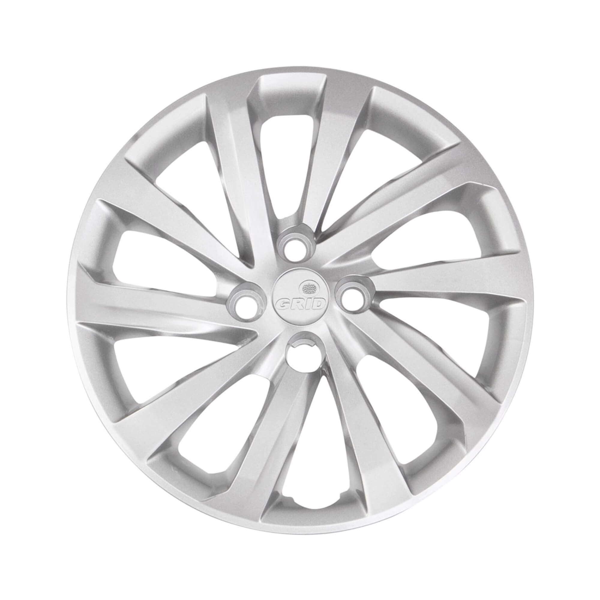 Calota Aro 15" cor Prata Modelo Nova Strada 2021 (Jogo c/ 4 Calotas) Grid - 167CP-PTA-E
