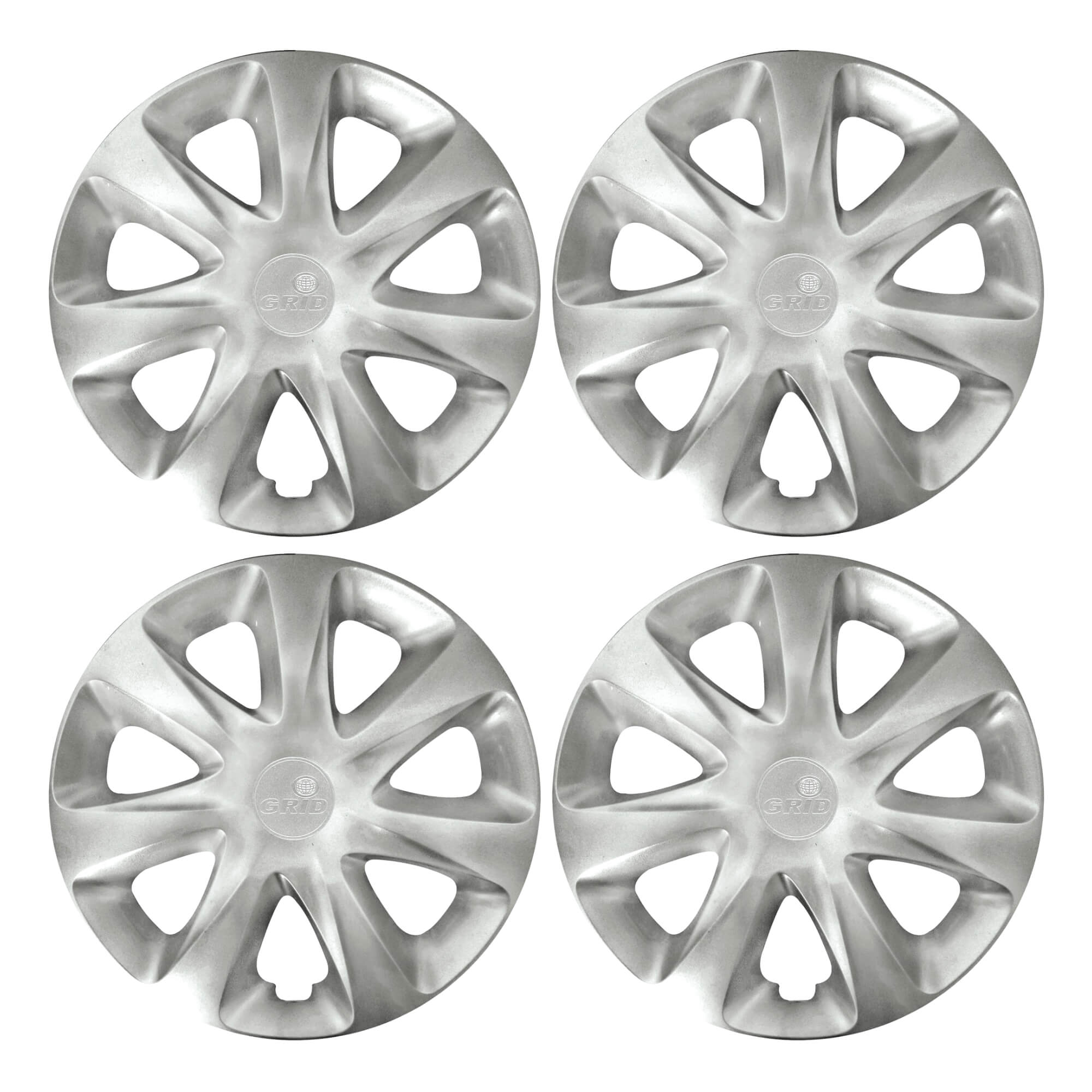 Calota Aro 13" Prata Universal Renault Clio 2014 / 2015 (Jogo c/ 4 Calotas) Grid - 186AR-PTA-E