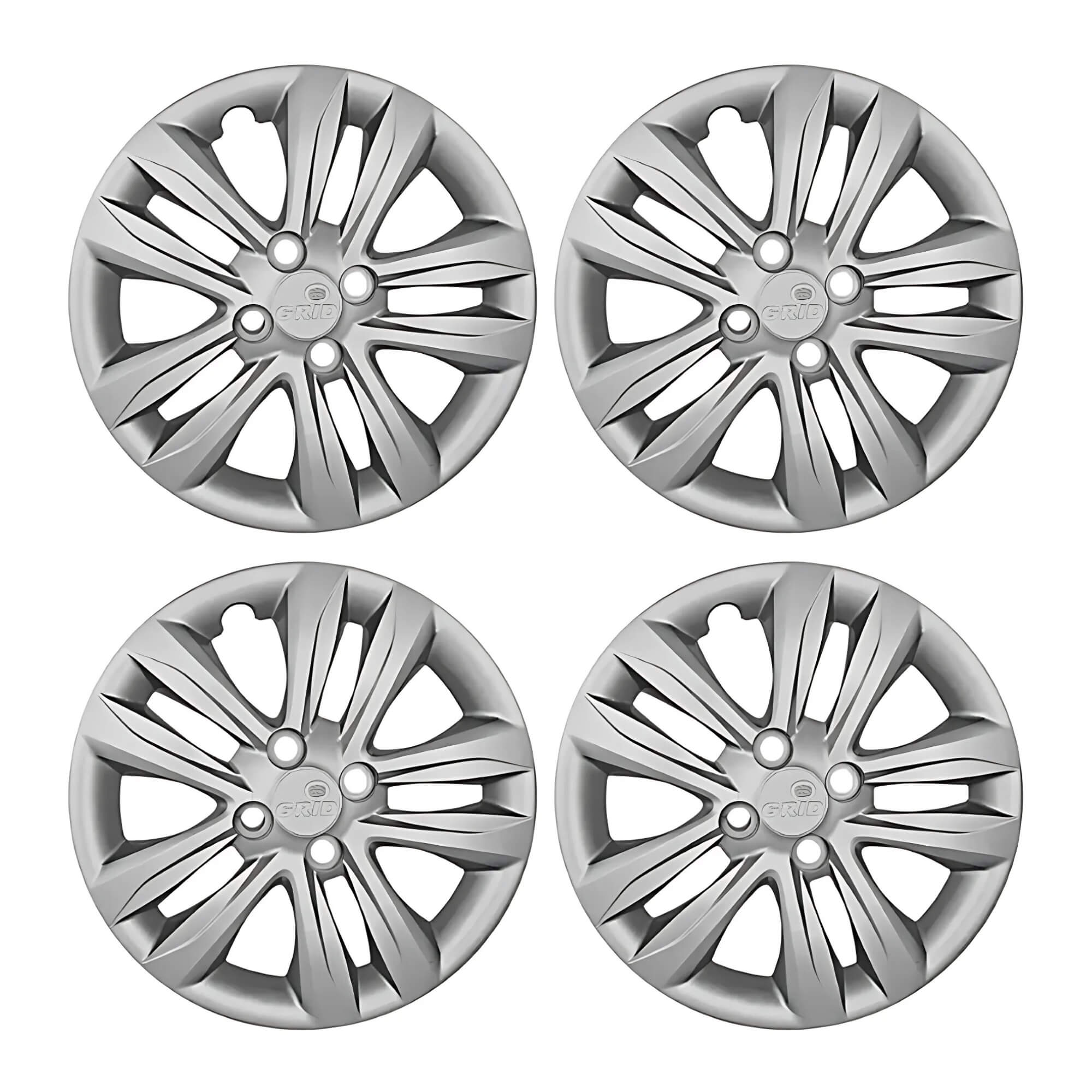 Calota Aro 15" Prata Hyundai HB20 HATCH / SEDAN 2016/18 (Jogo c/ 4 Calotas) Grid - 192CP-PTA-E