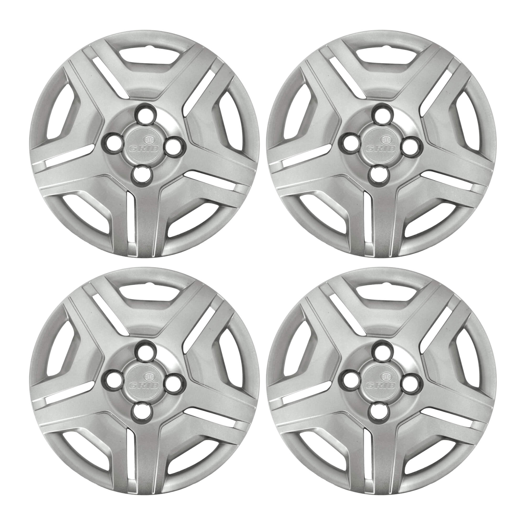 Calota Aro 14" Prata Chevrolet Onix / Prisma 2014/16 Joy 2017/18 (Jogo c/ 4) Grid - 194CB-PTA-E
