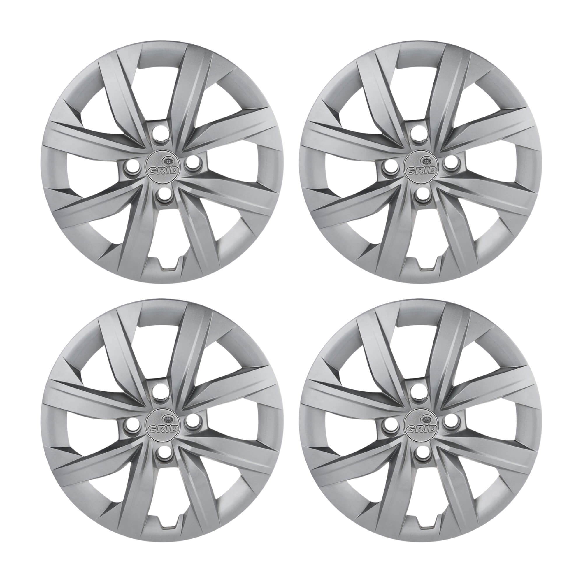 Calota Aro 14" Prata Mod Gol G5 / G6 2015 / 2017 (Jogo c/ 4 Calotas) Grid - 249CA-PTA-E